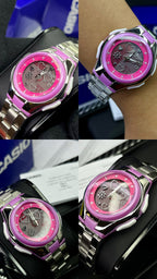 CASIO DOBLE HORA PARA DAMA REF-PF