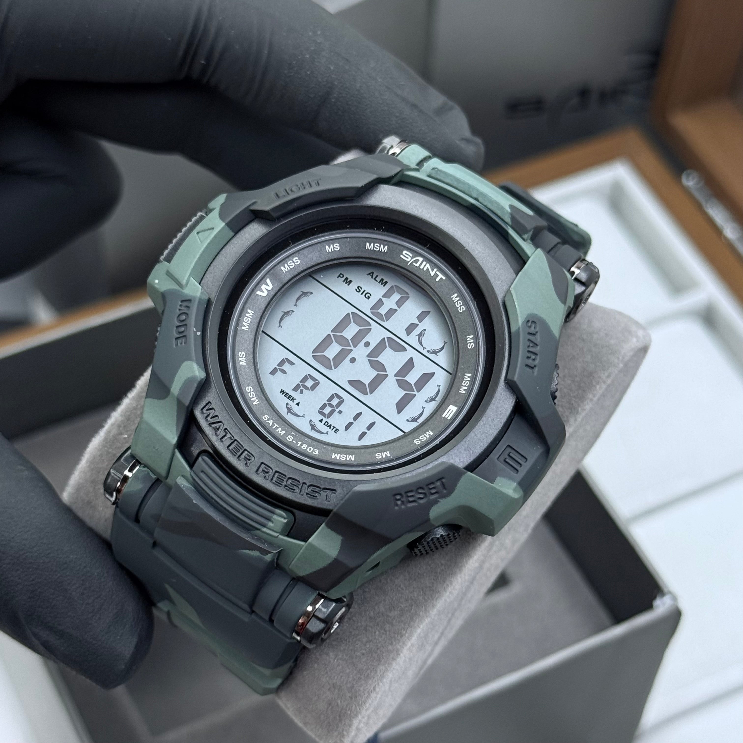 SAINT X G-SHOCK PARA SUMERGIBLE MILITAR HOMBRE REF 1803-GVN