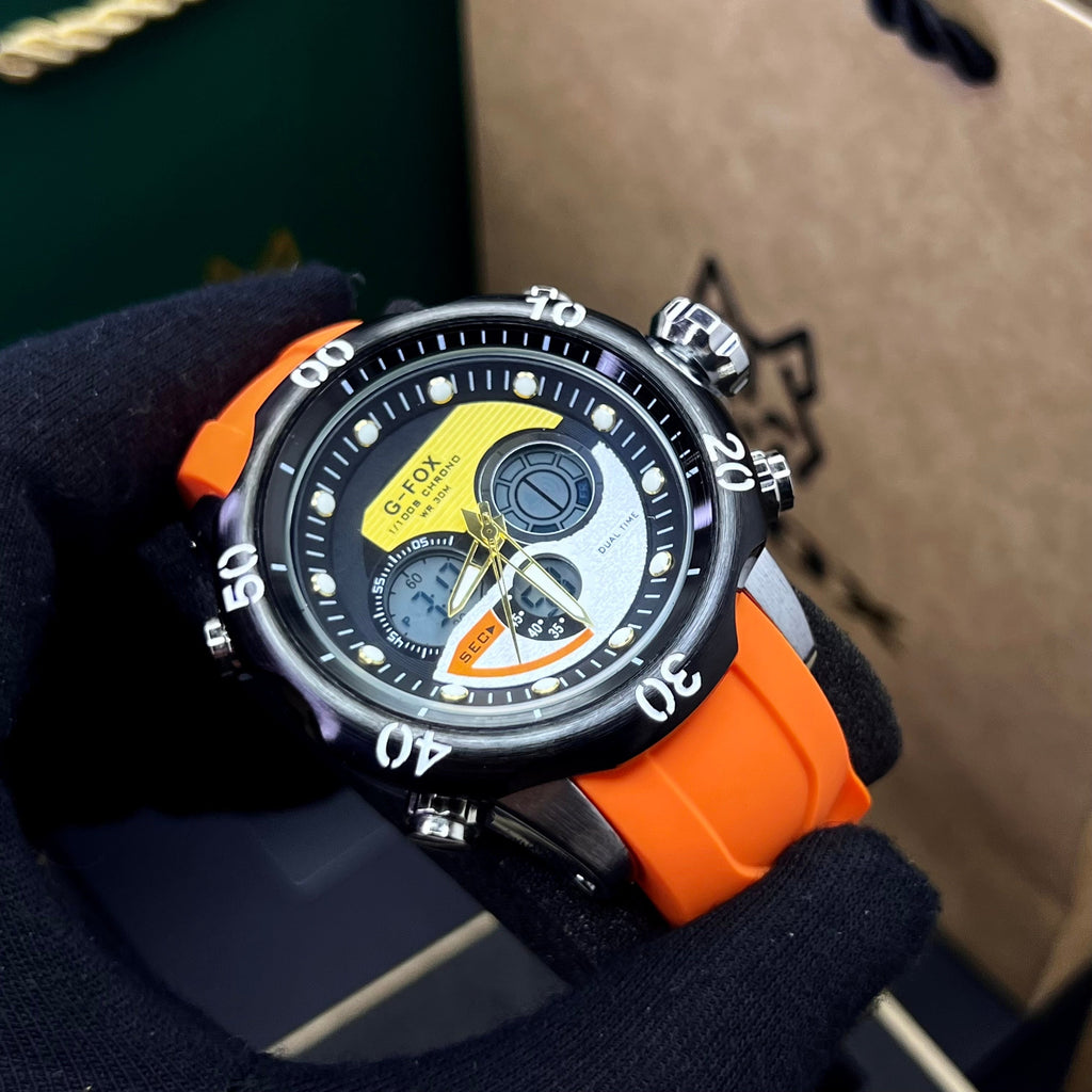 G FOX ORIGINAL DOBLE HORA POR INVICTA SUMERGIBLE PARA HOMBRE REF-1976G2-NA