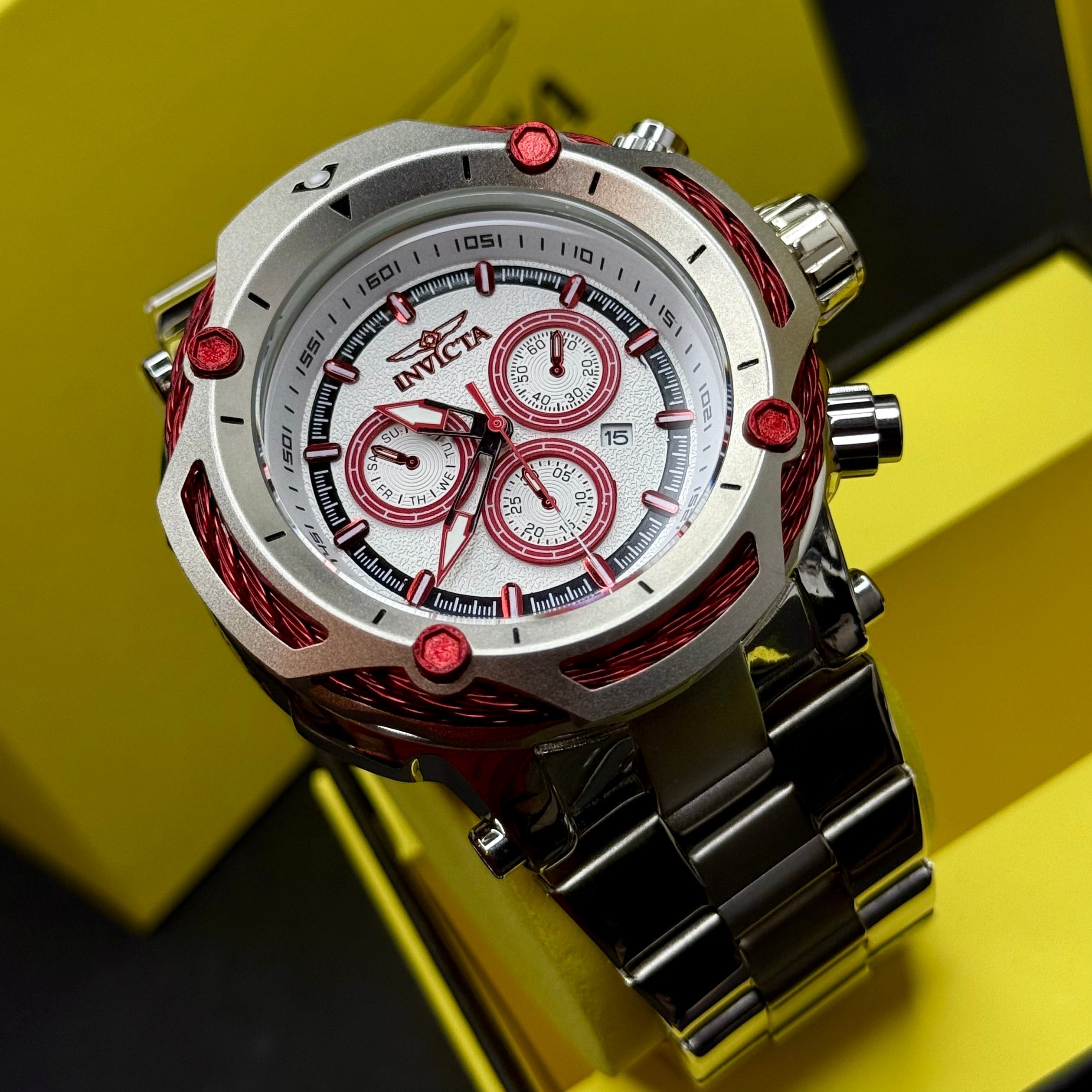 INVICTA BOLT RESERVE ACERO PARA HOMBRE REF-PR