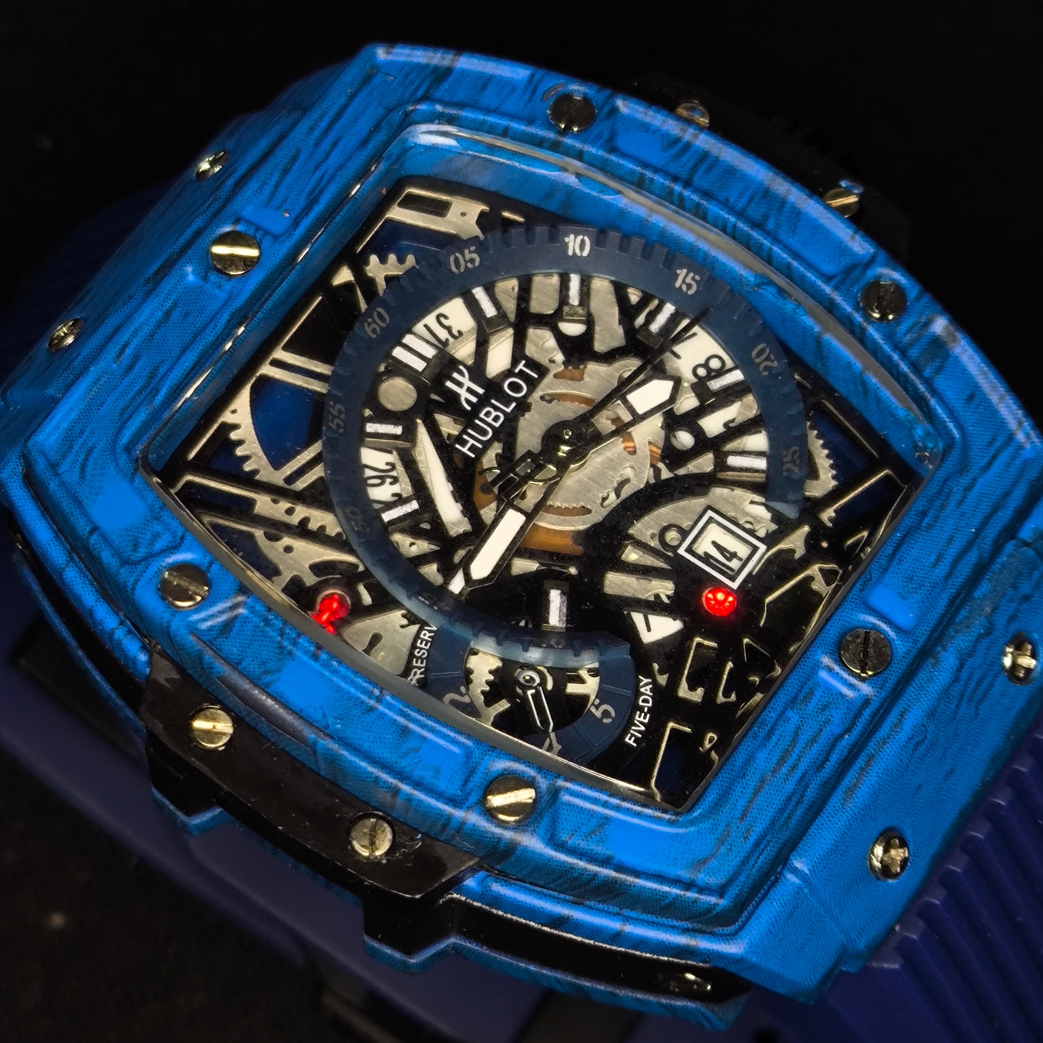HUBLOT ESQUELETO PARA HOMBRE REF-AZDB