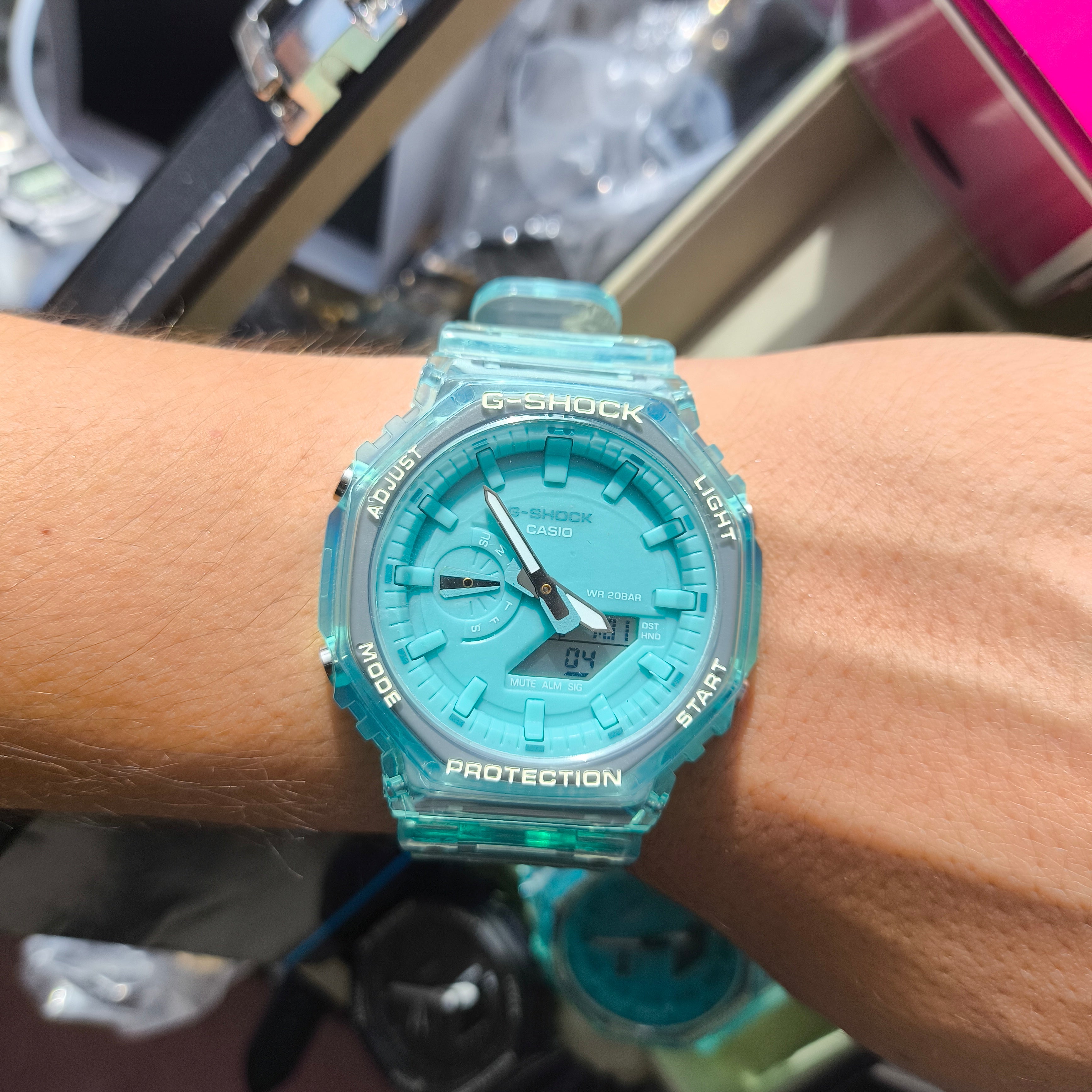 CASIO G-SHOCK PARA HOMBRE  REF GA-2100HC-AZULAGM