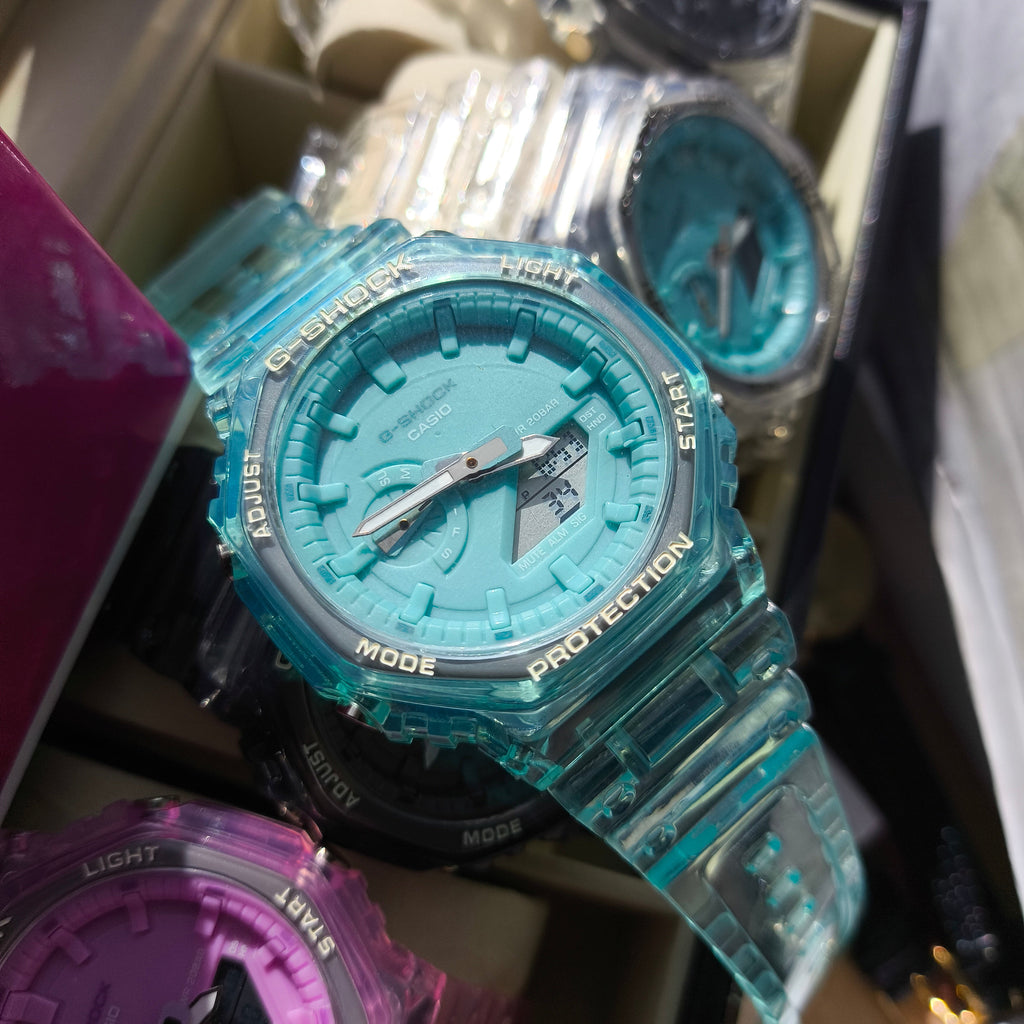 CASIO G-SHOCK PARA HOMBRE  REF GA-2100HC-AZULAGM