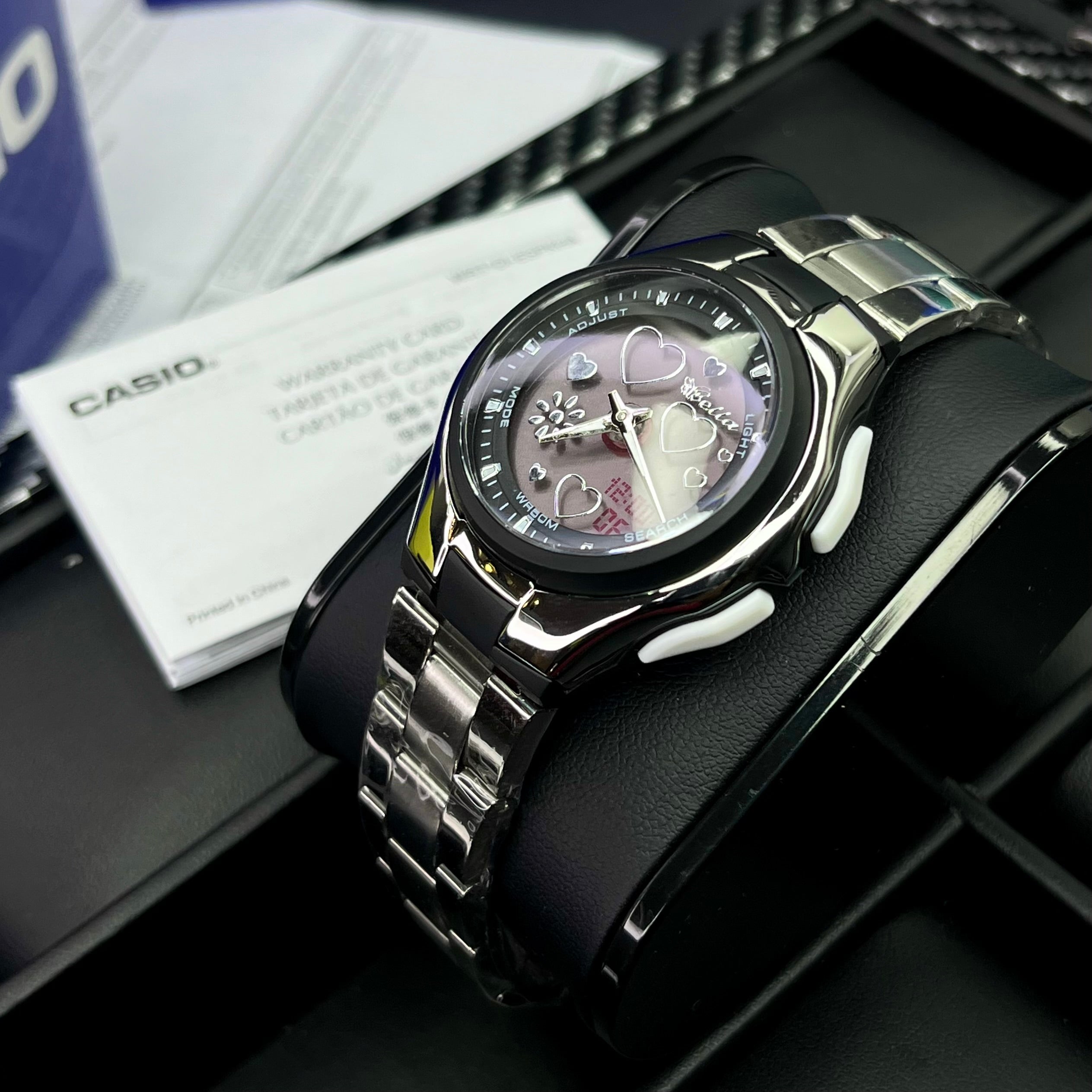 CASIO DOBLE HORA PARA DAMA REF-PN