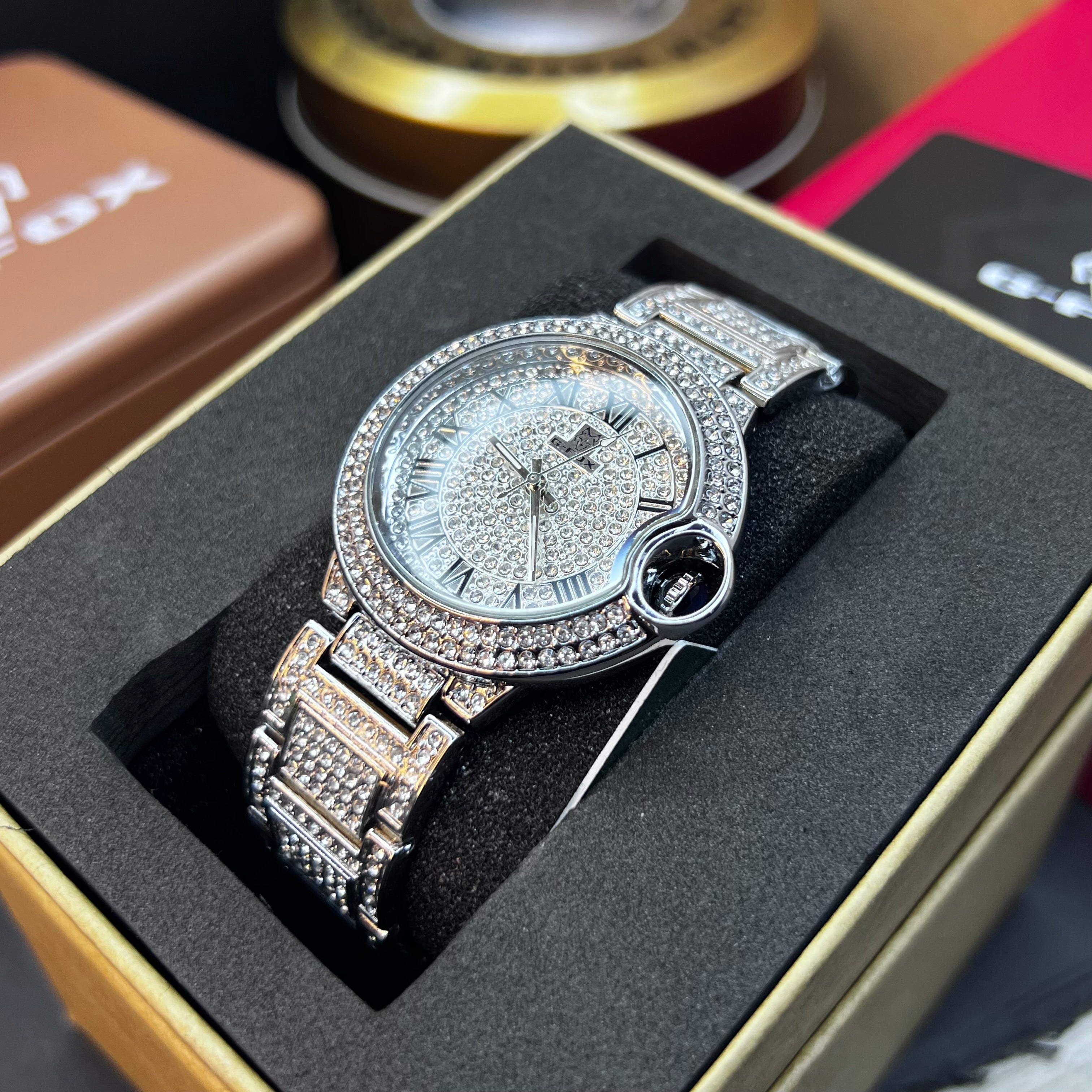 G FOX ORIGINAL x CARTIER PARA DAMA SUMERGIBLE  REF-TORBILLON CUBANO-1251-P