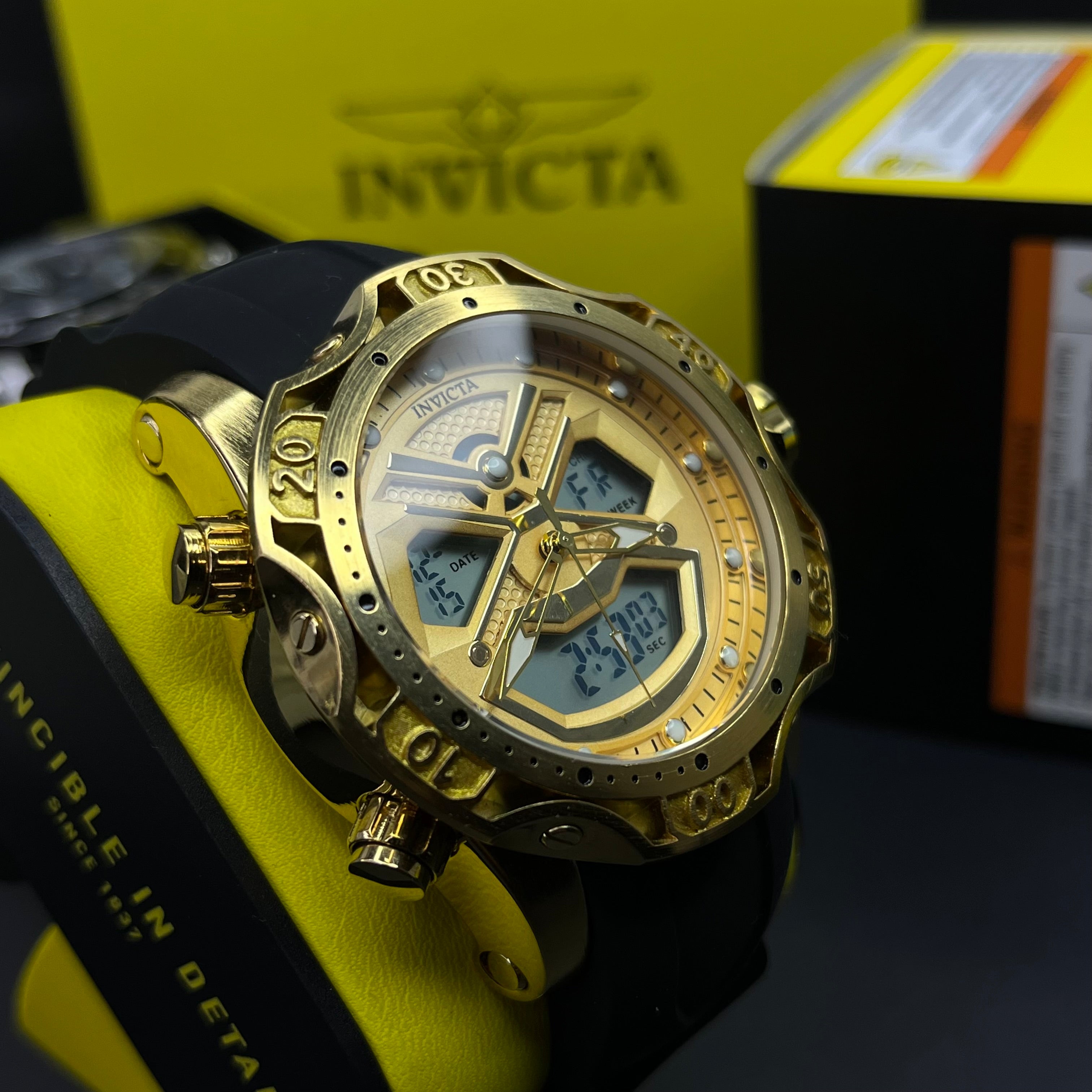 INVICTA DOBLE HORA PARA HOMBRE REF-1837-ND