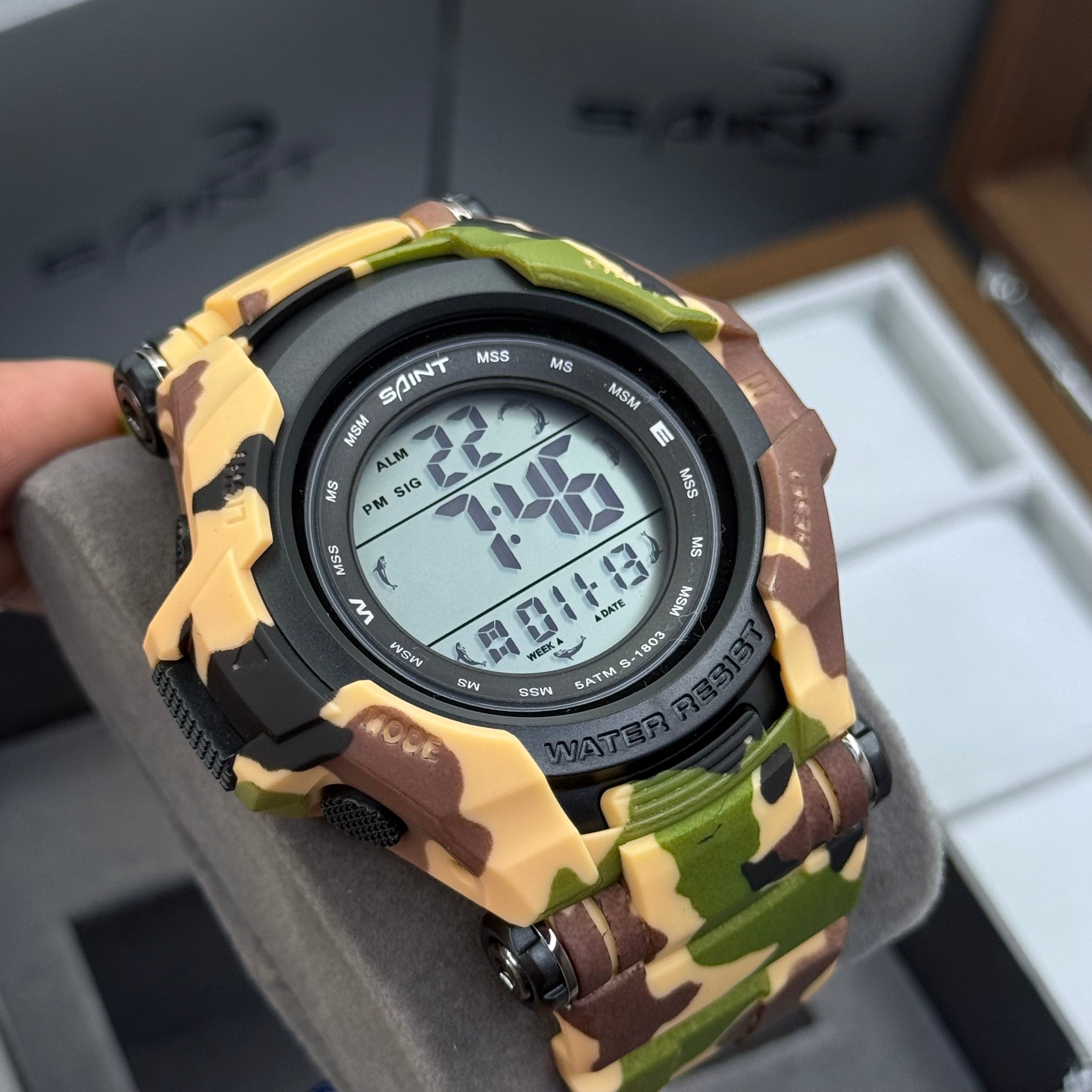 SAINT X G-SHOCK PARA SUMERGIBLE MILITAR HOMBRE REF S-1803-NCV