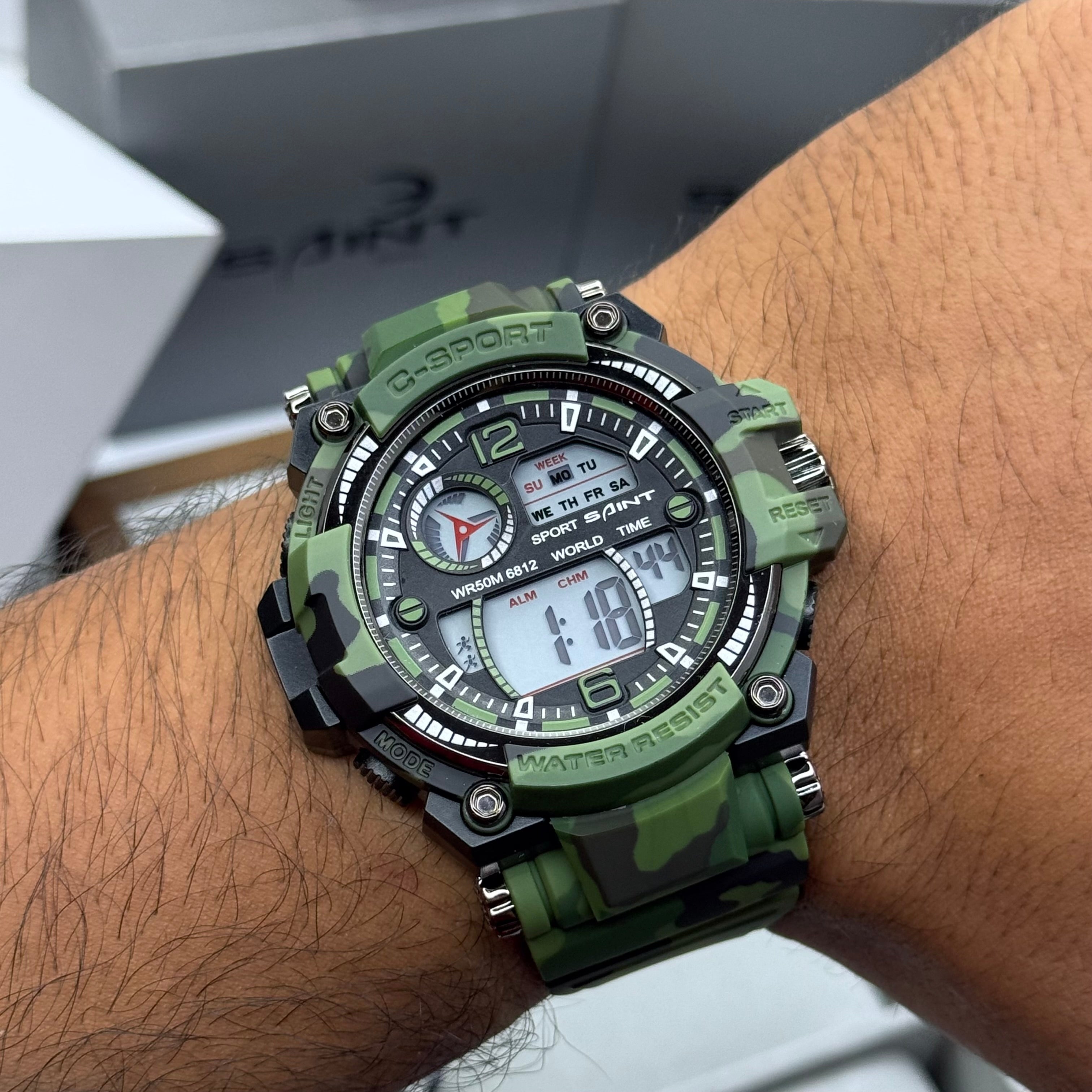 SAINT X G-SHOCK PARA SUMERGIBLE MILITAR HOMBRE REF 6812-NVG