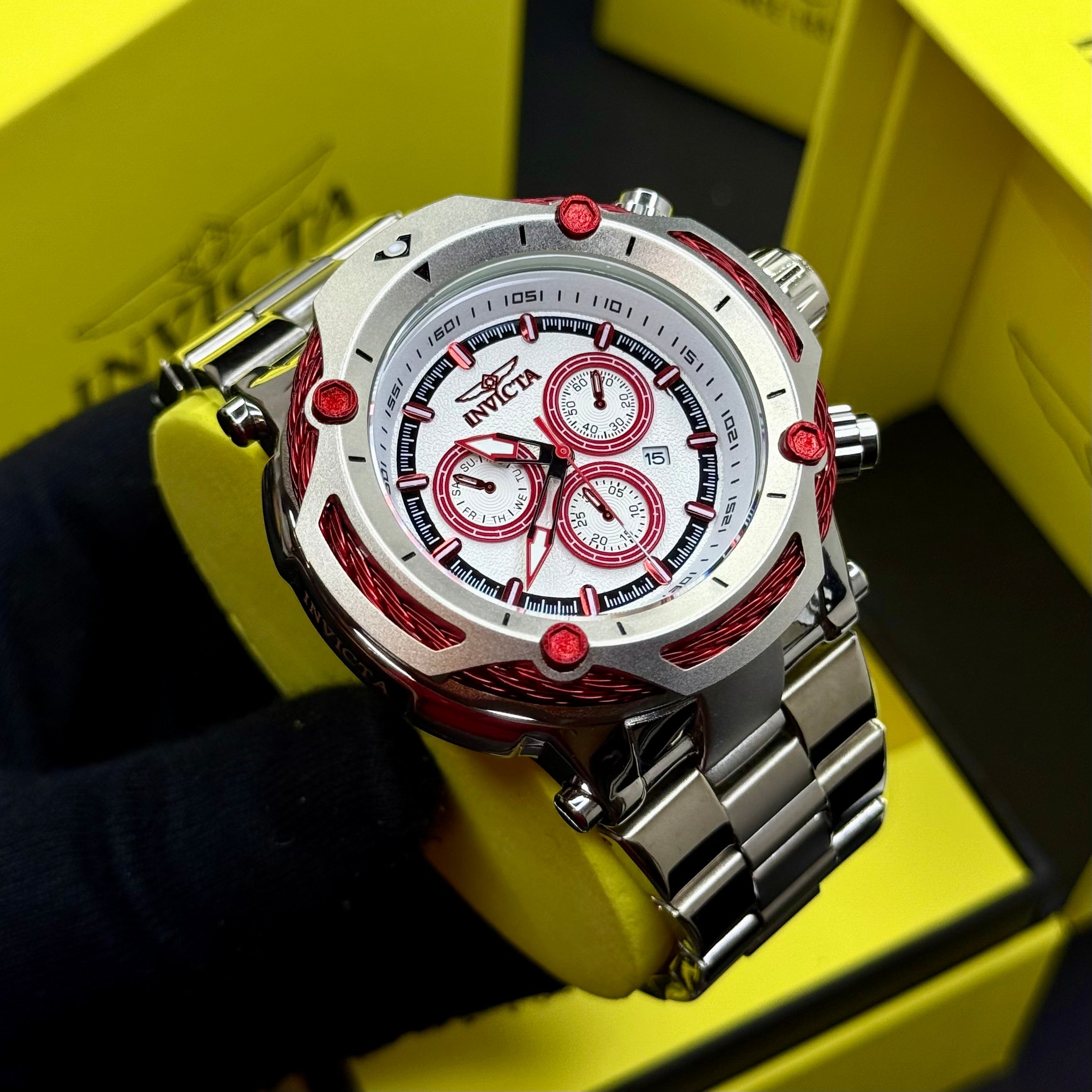 INVICTA BOLT RESERVE ACERO PARA HOMBRE REF-PR