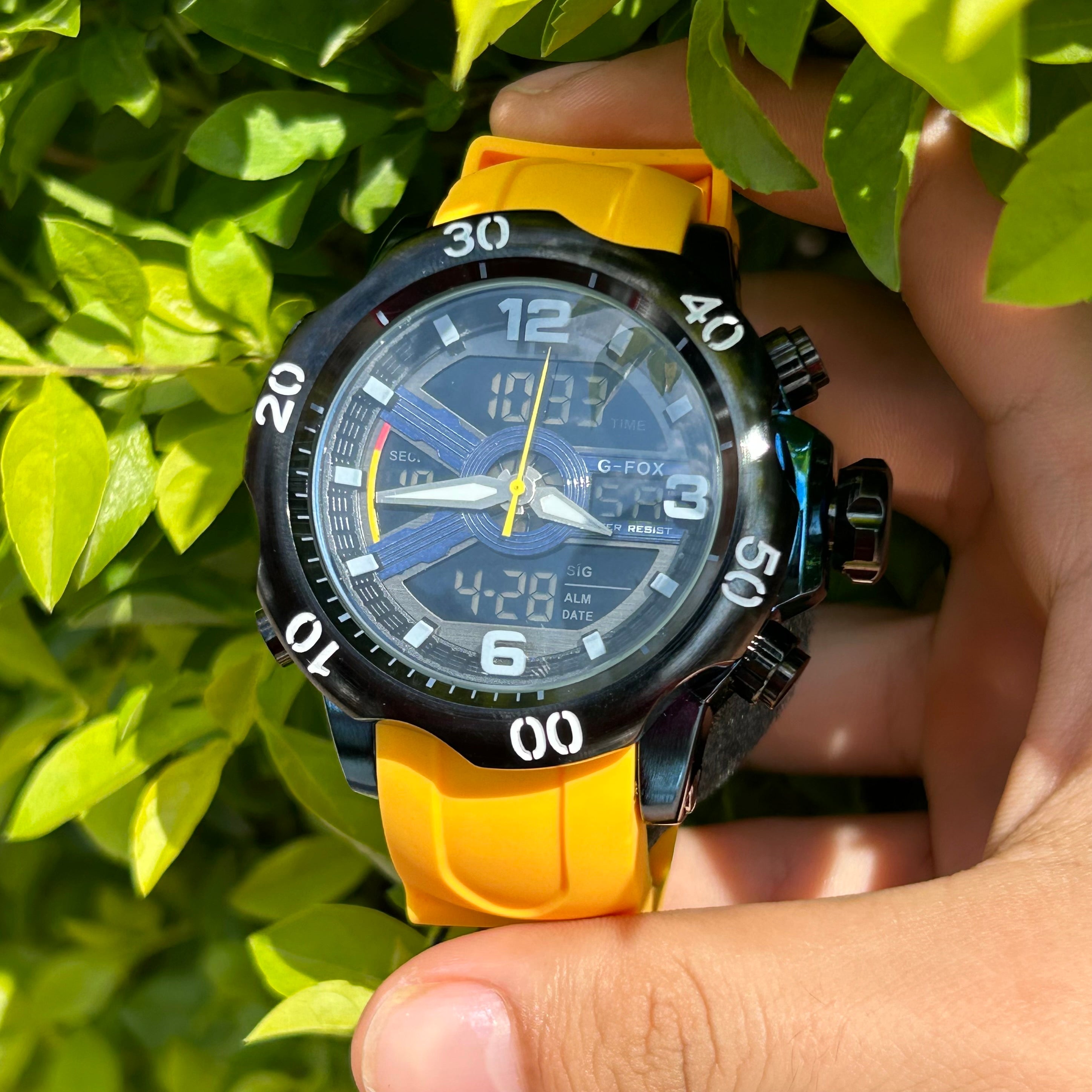G FOX ORIGINAL DOBLE HORA POR INVICTA SUMERGIBLE PARA HOMBRE REF-1976G1-A