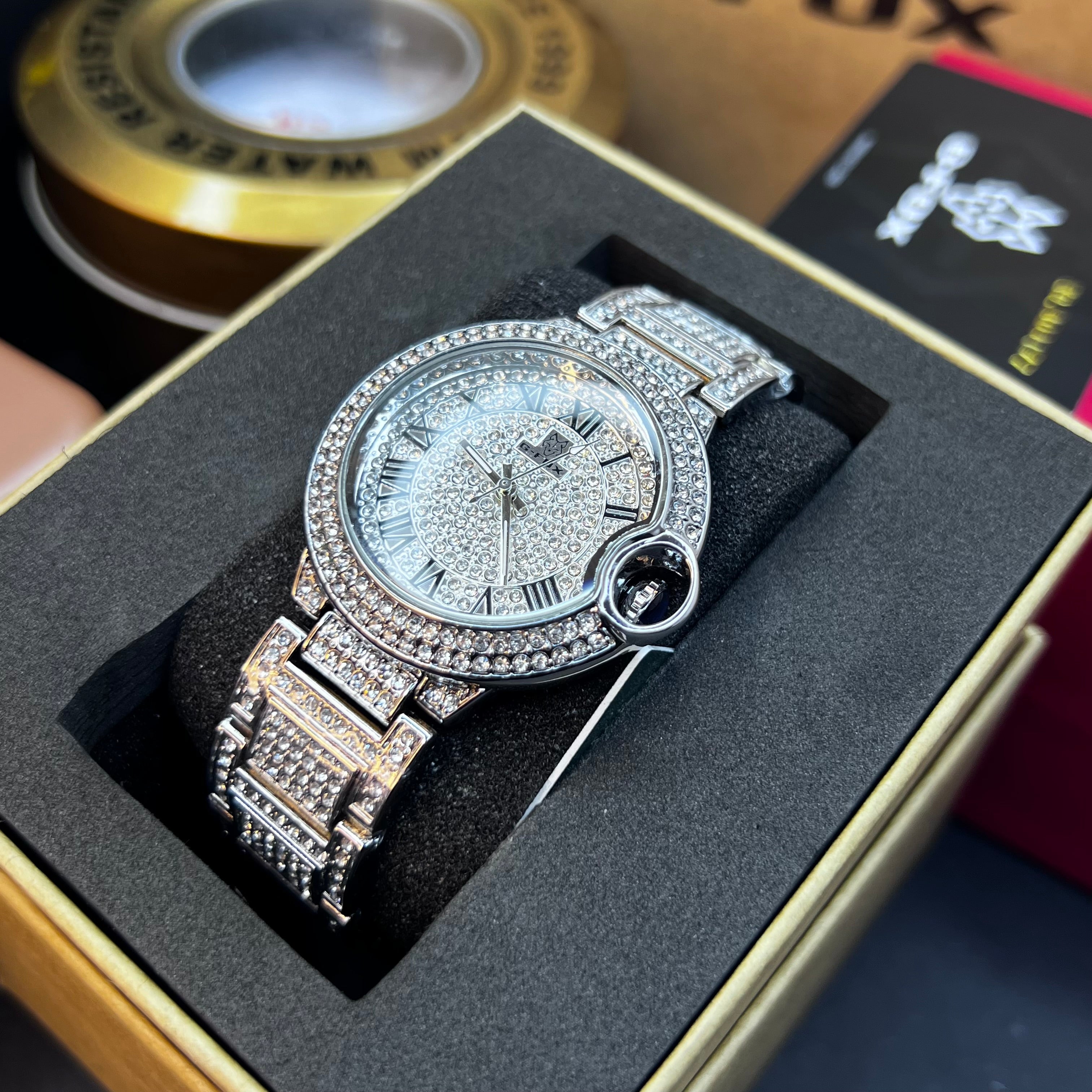 G FOX ORIGINAL x CARTIER PARA HOMBRE  SUMERGIBLE  REF-TORBILLON CUBANO-1251-P