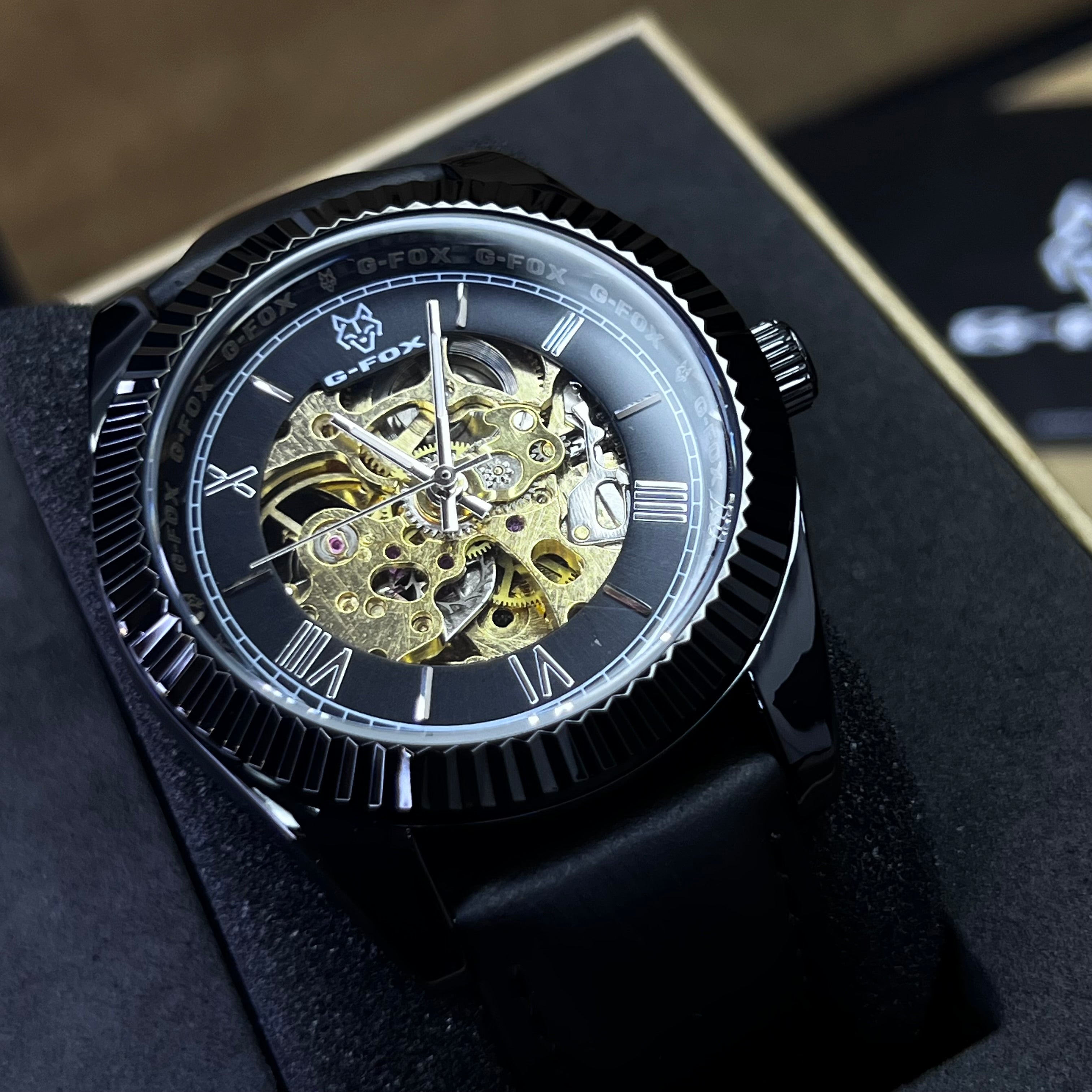 G FOX ORIGINAL x RLX SUMERGIBLE PARA HOMBRE AUTOMATICO REF-PRESIDENT 22013-NN