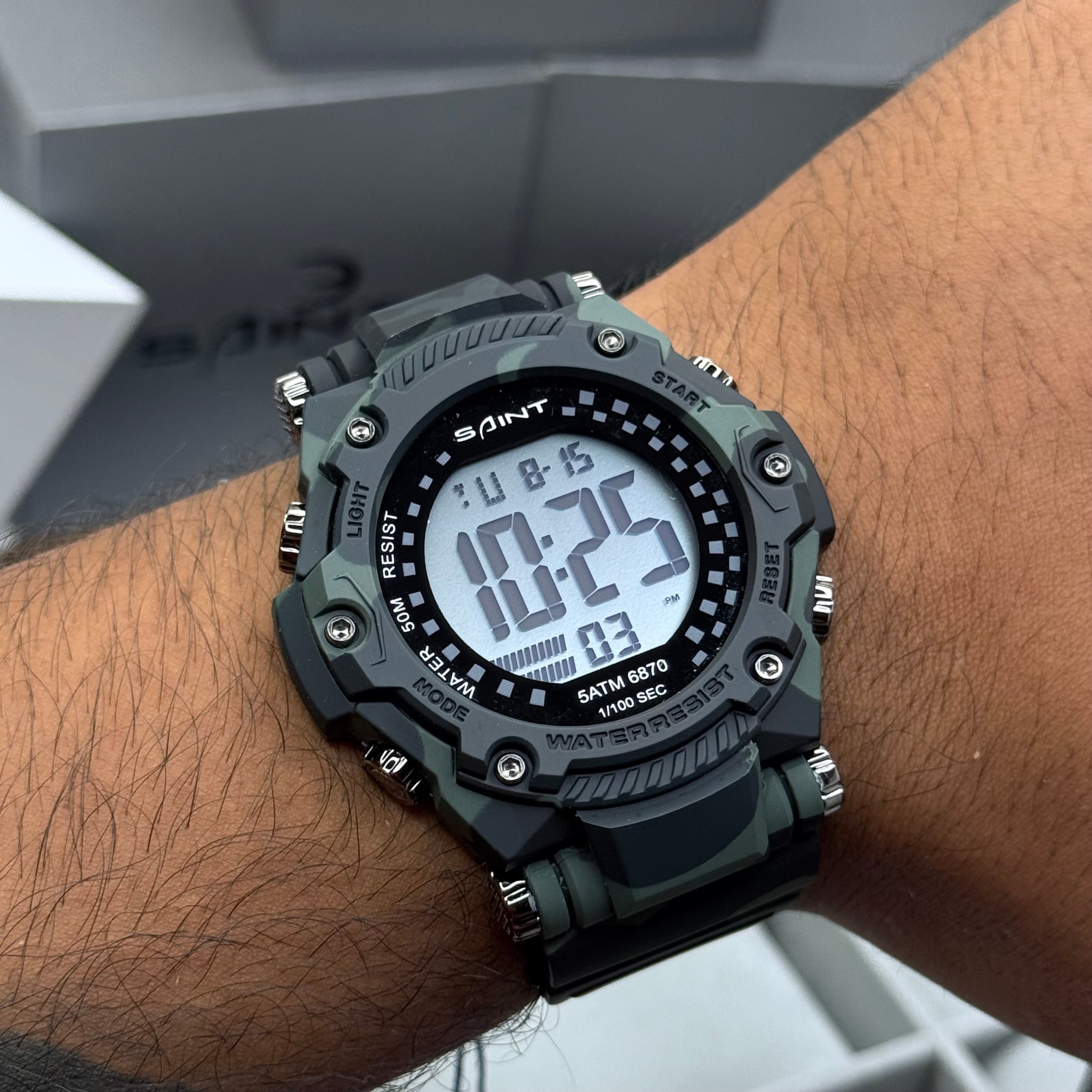 SAINT X G-SHOCK PARA SUMERGIBLE MILITAR HOMBRE REF-VGN
