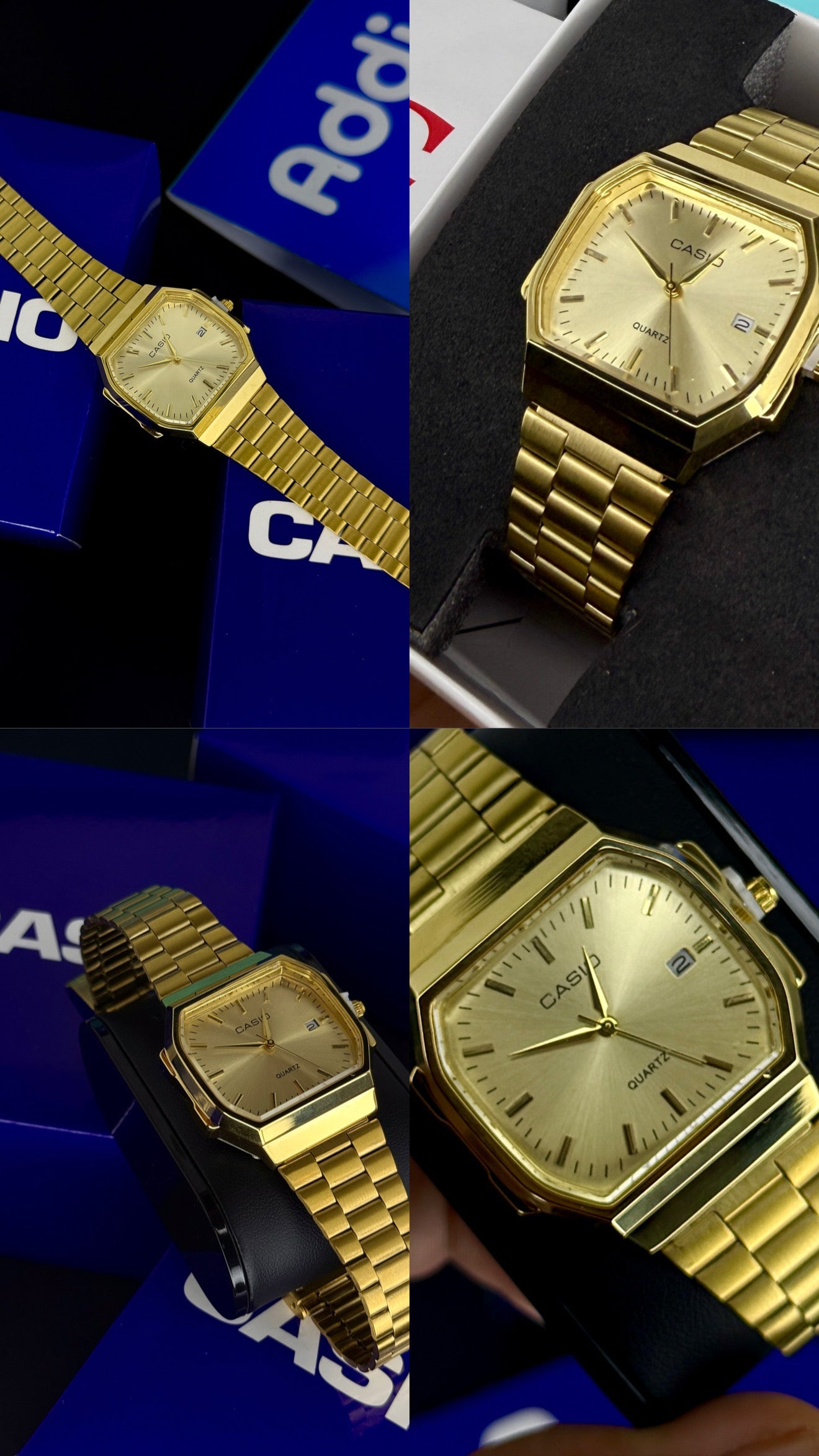 CASIO UNISEX RETRO VINTAGE F-91 ANALOGO-DORADO