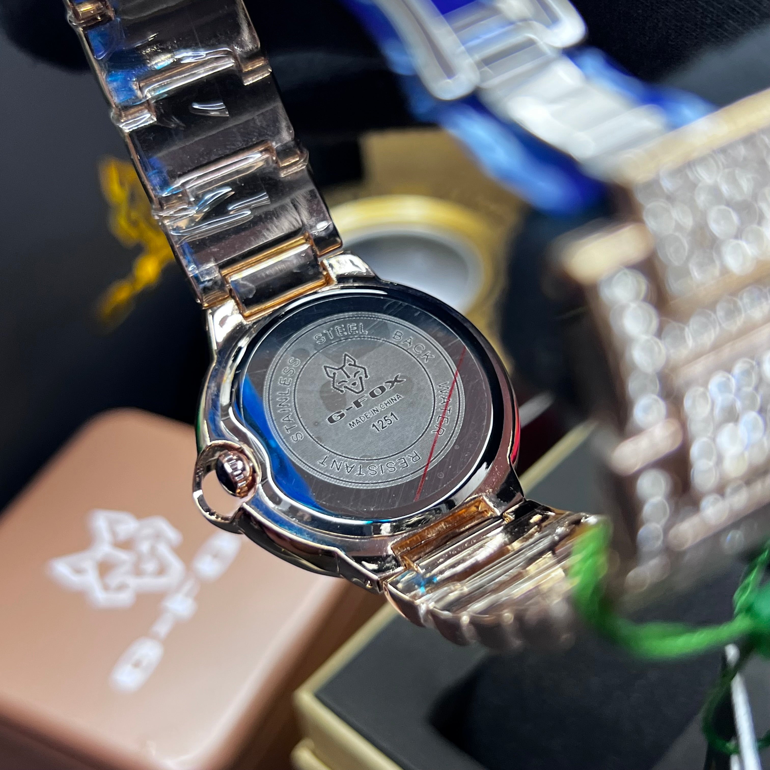 G FOX ORIGINAL x CARTIER PARA DAMA SUMERGIBLE  REF-TORBILLON CUBANO-1251-OR