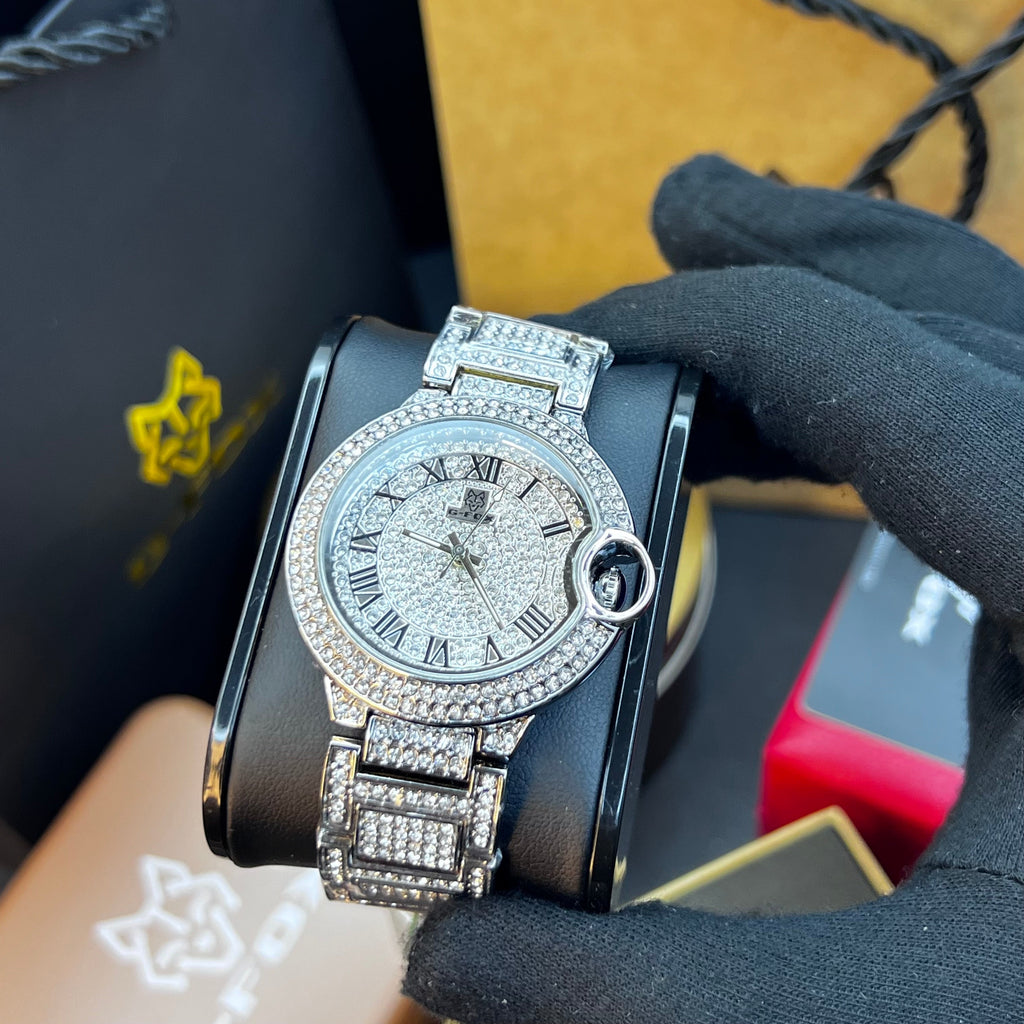 G FOX ORIGINAL x CARTIER PARA DAMA SUMERGIBLE  REF-TORBILLON CUBANO-1251-P