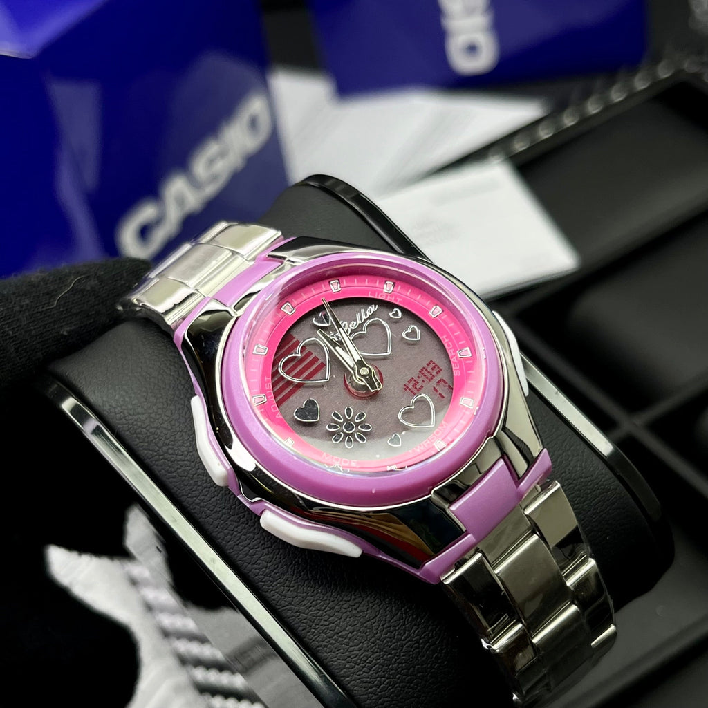 CASIO DOBLE HORA PARA DAMA REF-PF