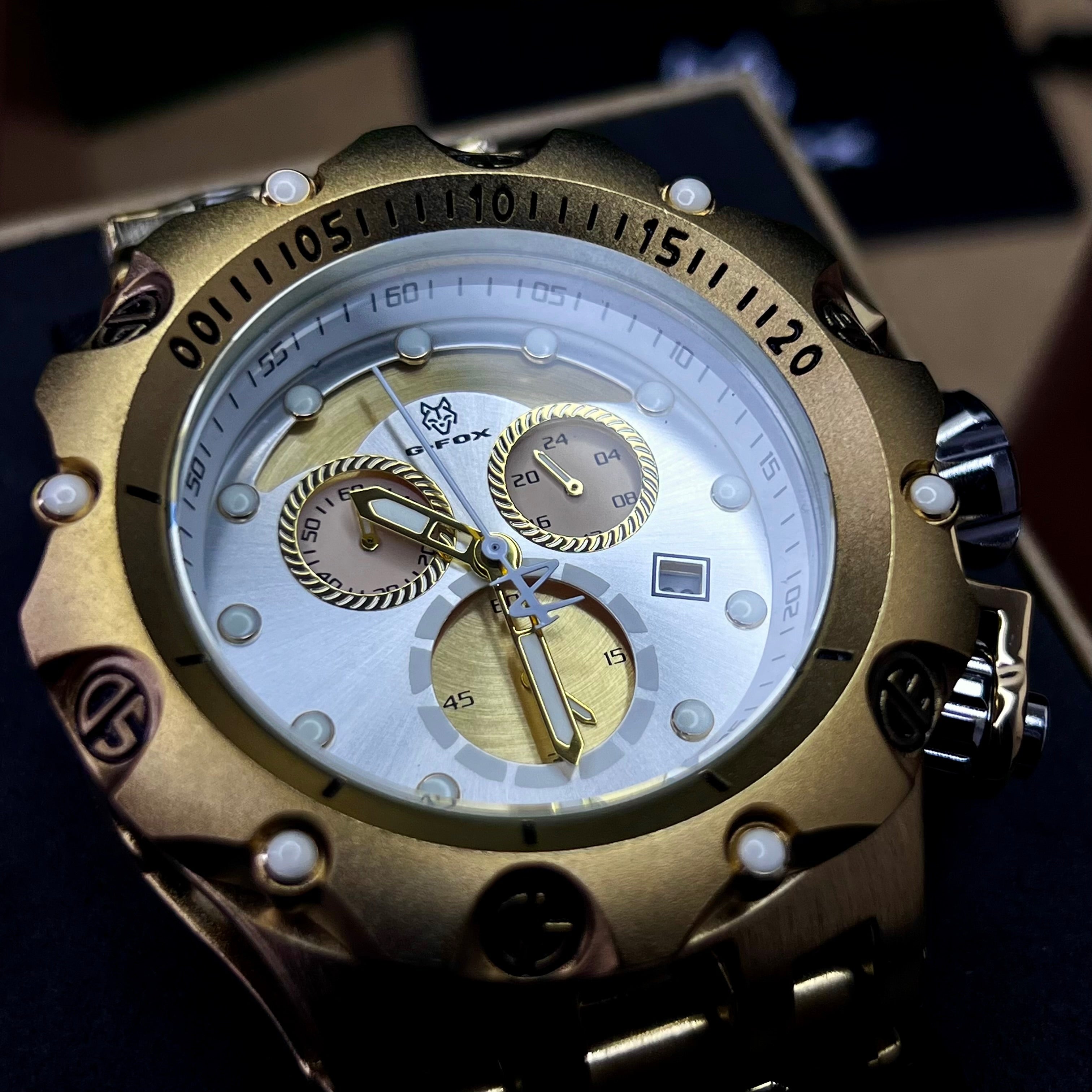 G FOX ORIGINAL FUNCIONAL POR INVICTA SUMERGIBLE PARA HOMBRE REF- DB