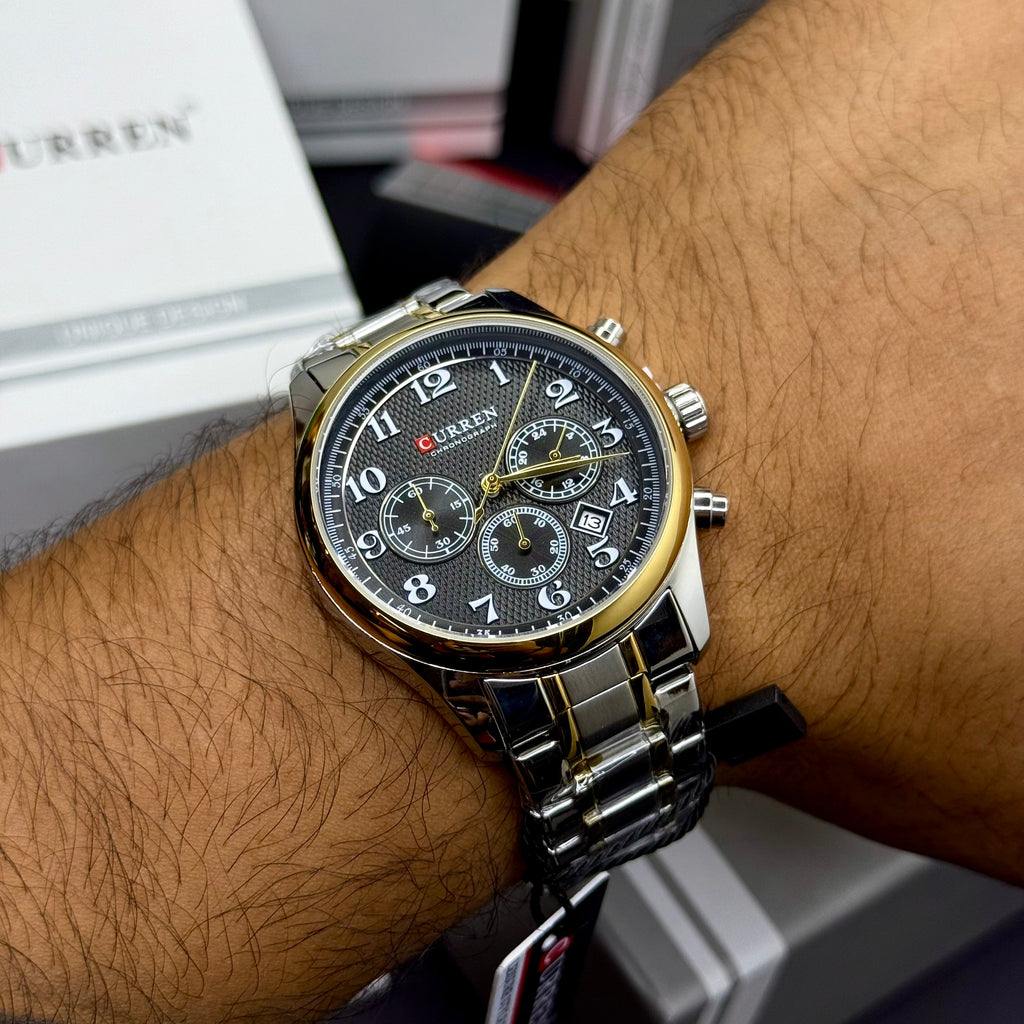 CURREN ORIGINAL FUNCIONAL PARA HOMBRE REF 8466- BN