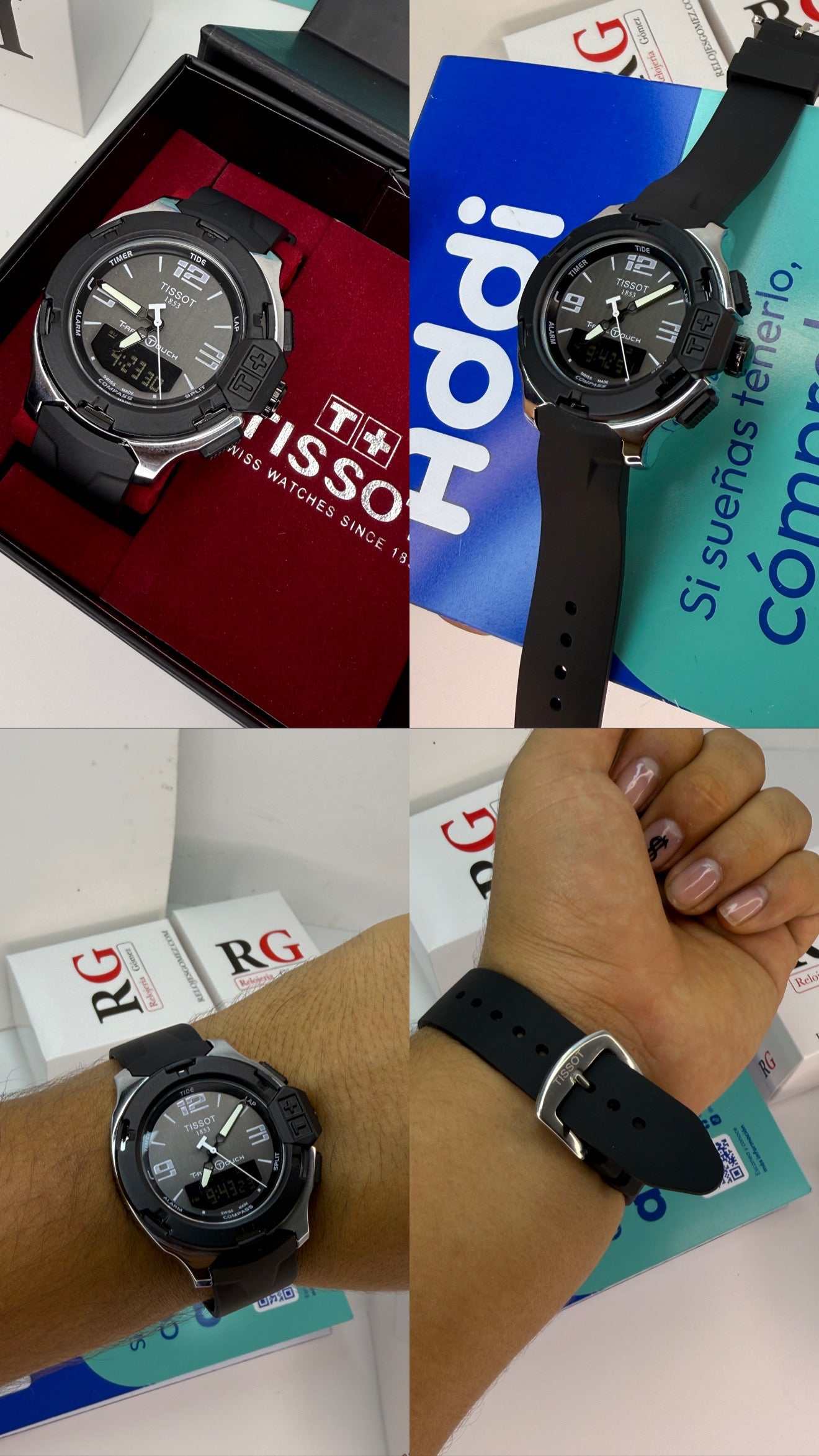TISSOT DOBLE HORA T-RACE TOUCH  PARA HOMBRE REF-PN