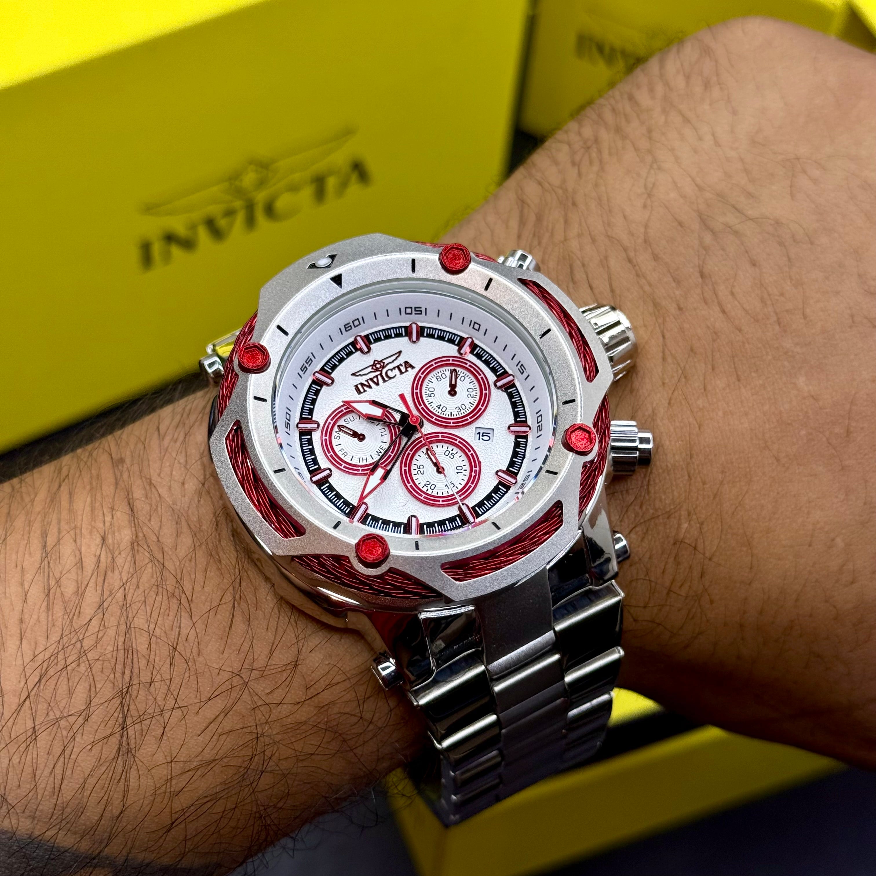 INVICTA BOLT RESERVE ACERO PARA HOMBRE REF-PR