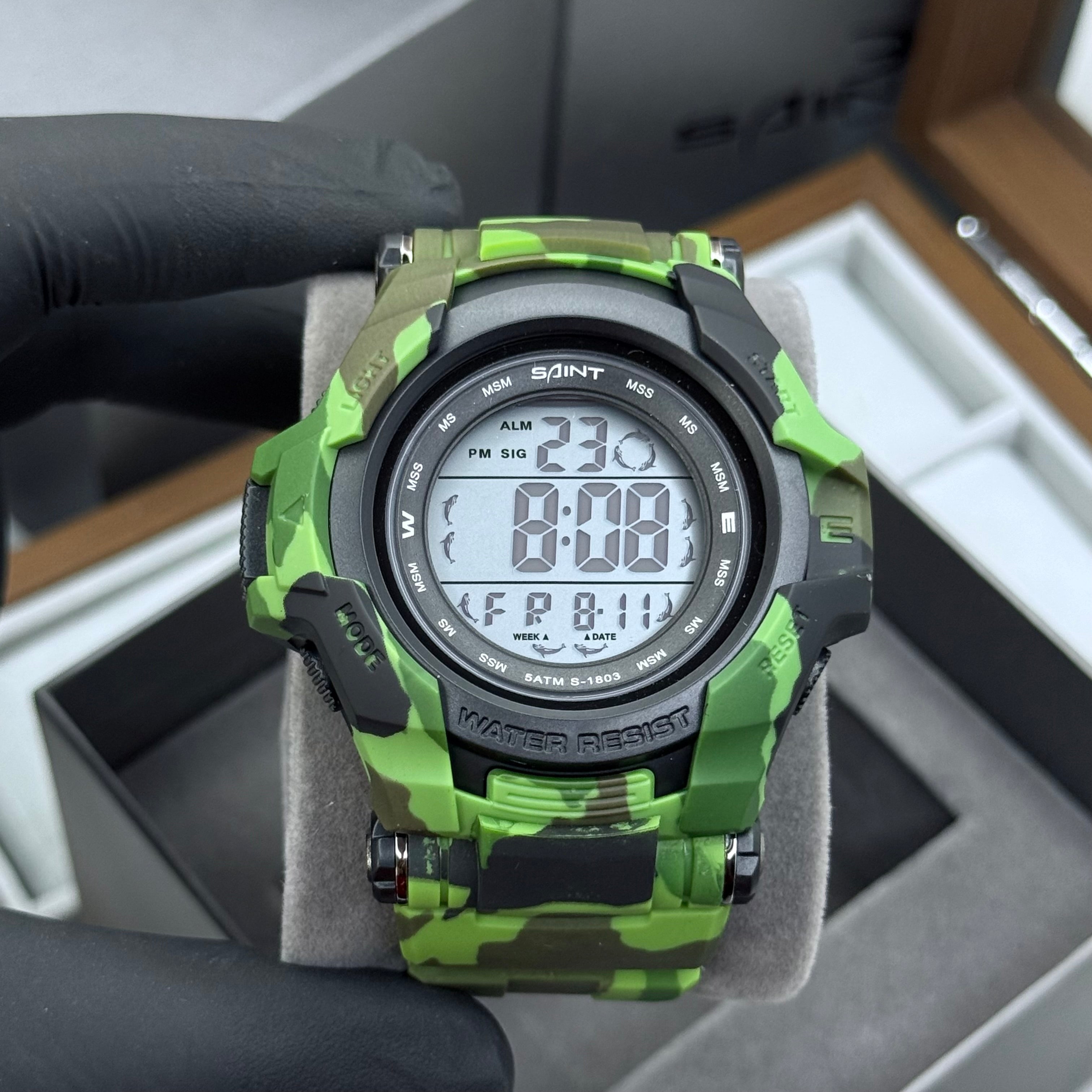 SAINT X G-SHOCK PARA SUMERGIBLE MILITAR HOMBRE REF 1803-VN