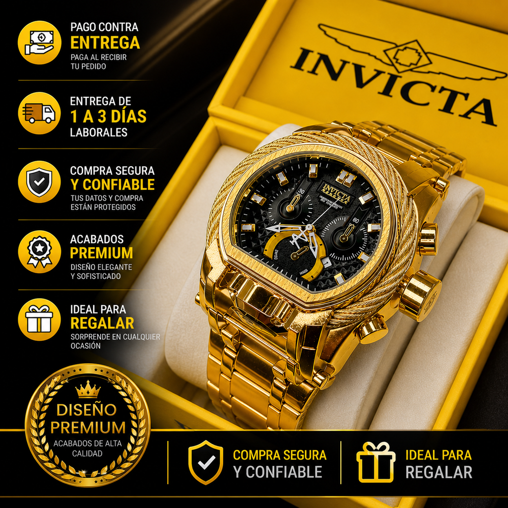 INVICTA BOLT ZEUS GUAYA ACERO PARA HOMBRE REF-DN