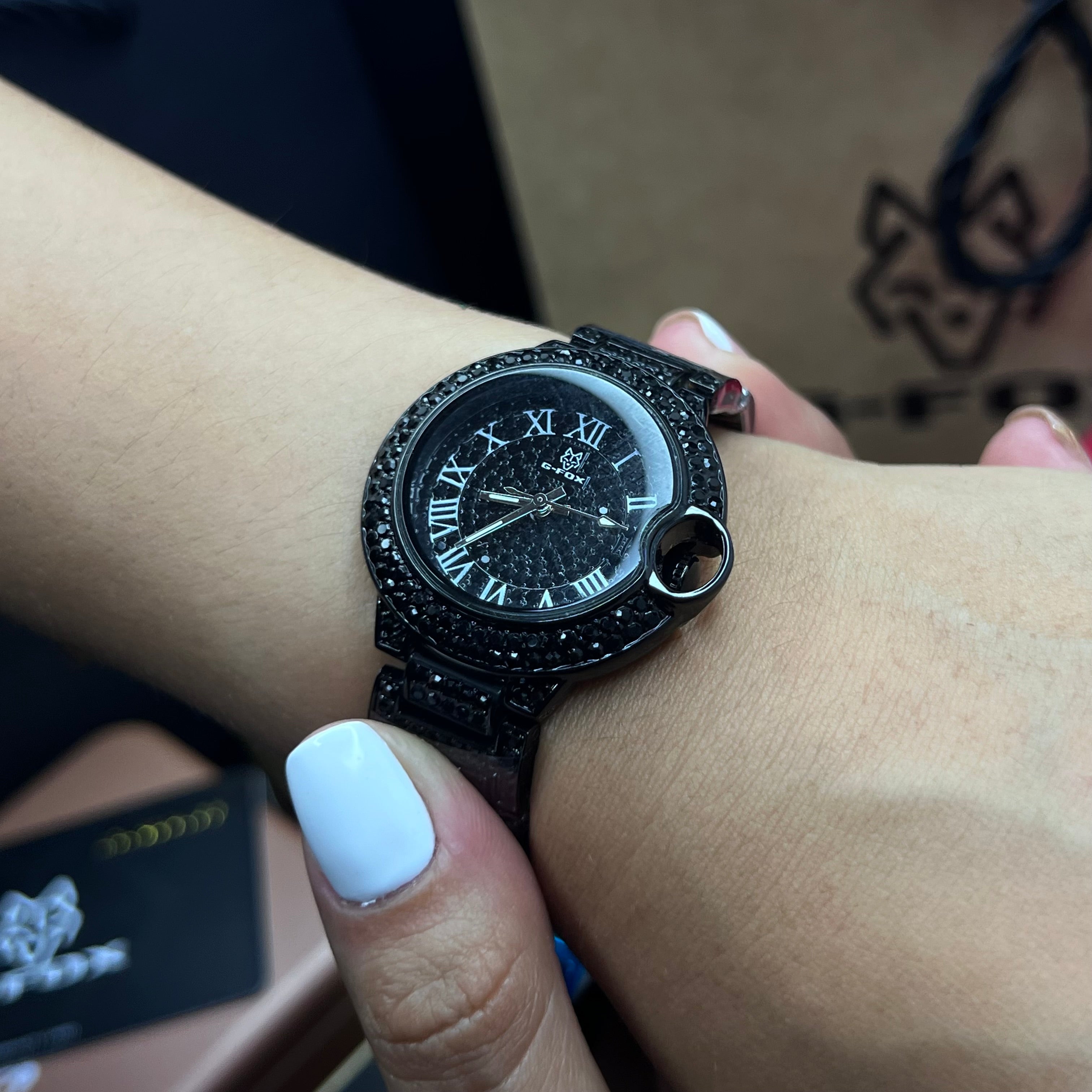 G FOX ORIGINAL x CARTIER PARA DAMA SUMERGIBLE  REF-TORBILLON CUBANO-1251-N