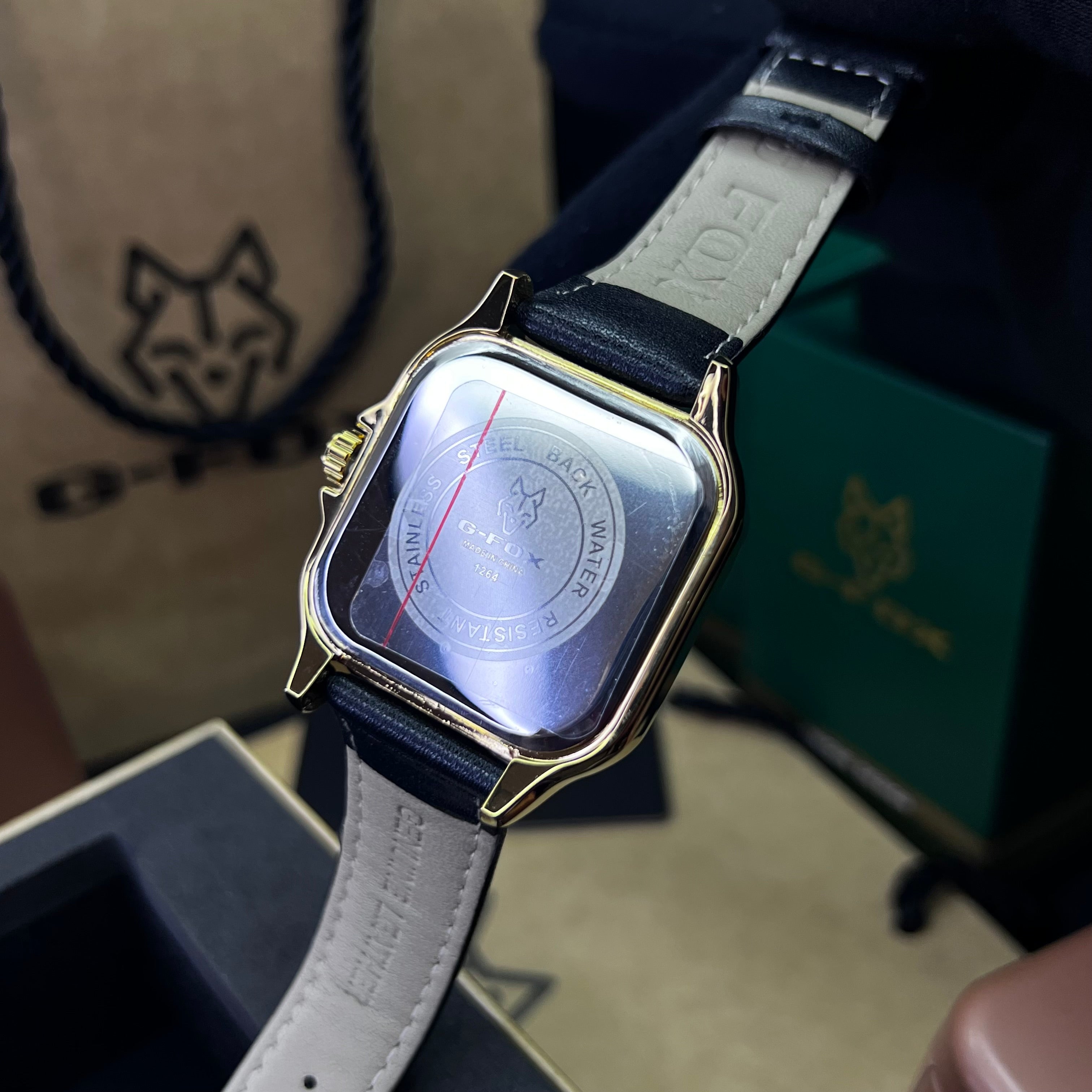 G FOX ORIGINAL x CARTIER PARA UNISEX SUMERGIBLE  REF-SANTOS CUBANO-1264-NN
