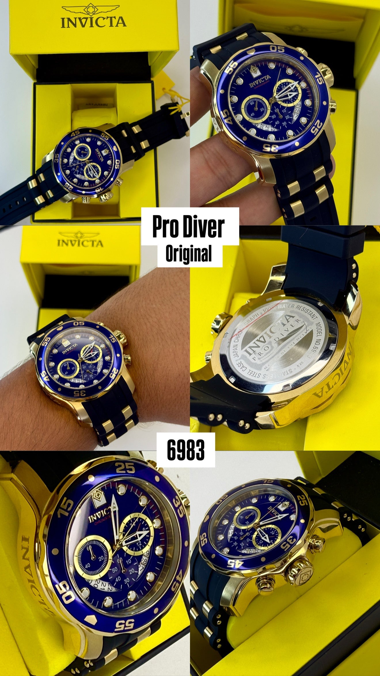 INVICTA LUXURY PRO DIVER ORIGINAL PARA HOMBRE REF 6983