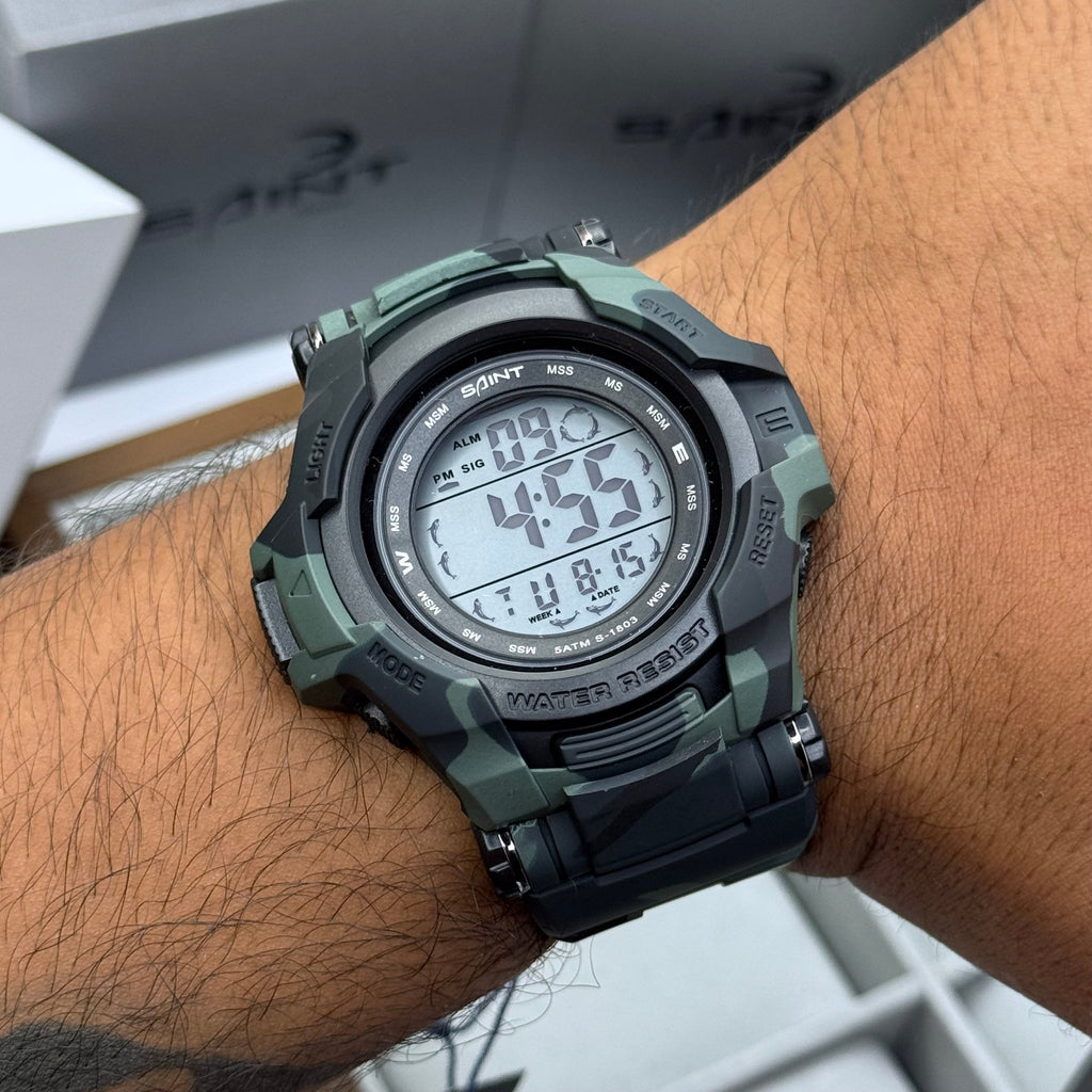 SAINT X G-SHOCK PARA SUMERGIBLE MILITAR HOMBRE REF 1803-GVN