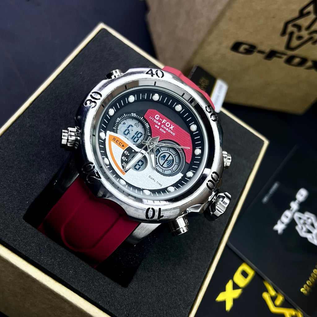 G FOX ORIGINAL DOBLE HORA POR INVICTA SUMERGIBLE PARA HOMBRE REF-1976G2-R