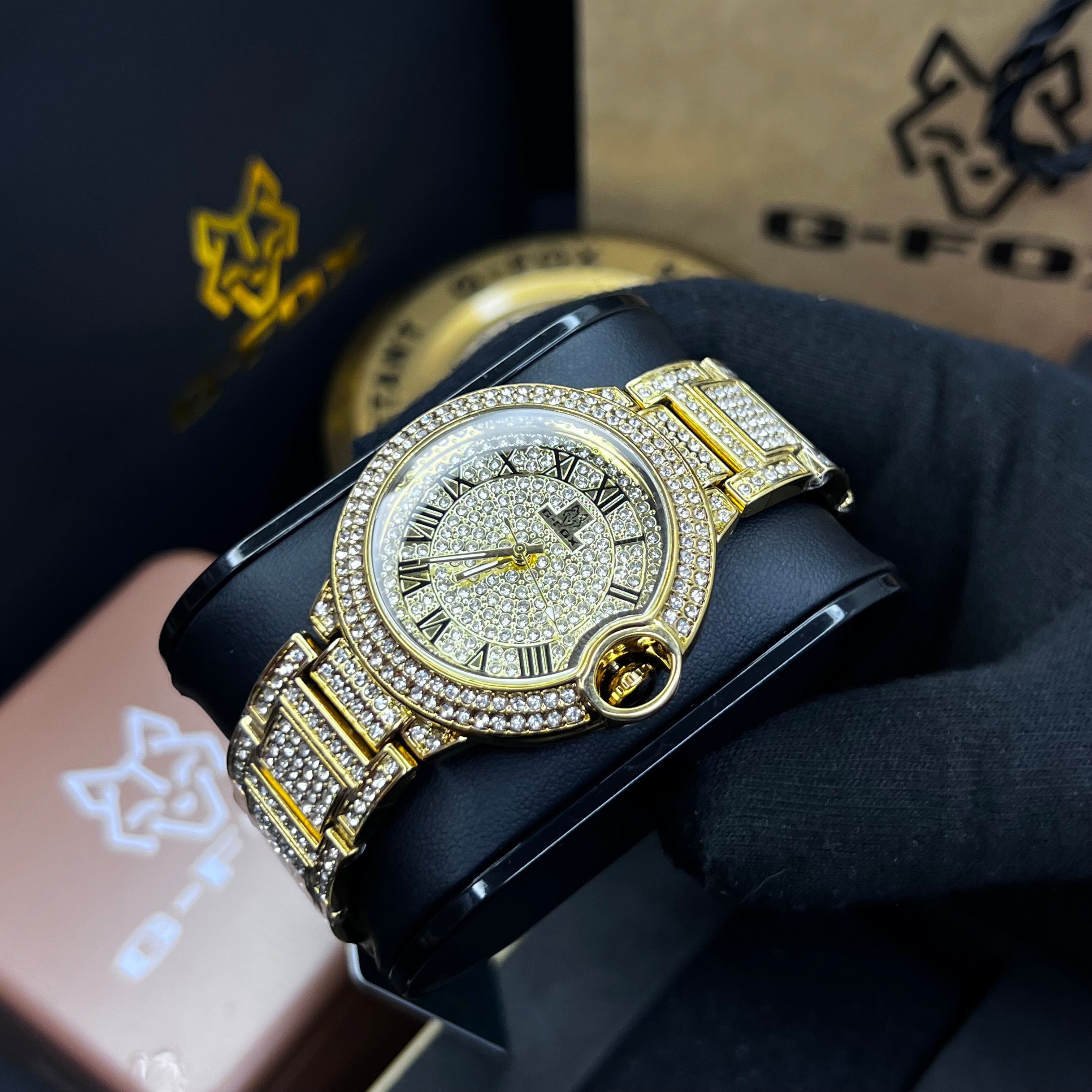 G FOX ORIGINAL x CARTIER PARA DAMA SUMERGIBLE  REF-TORBILLON CUBANO-1251-D