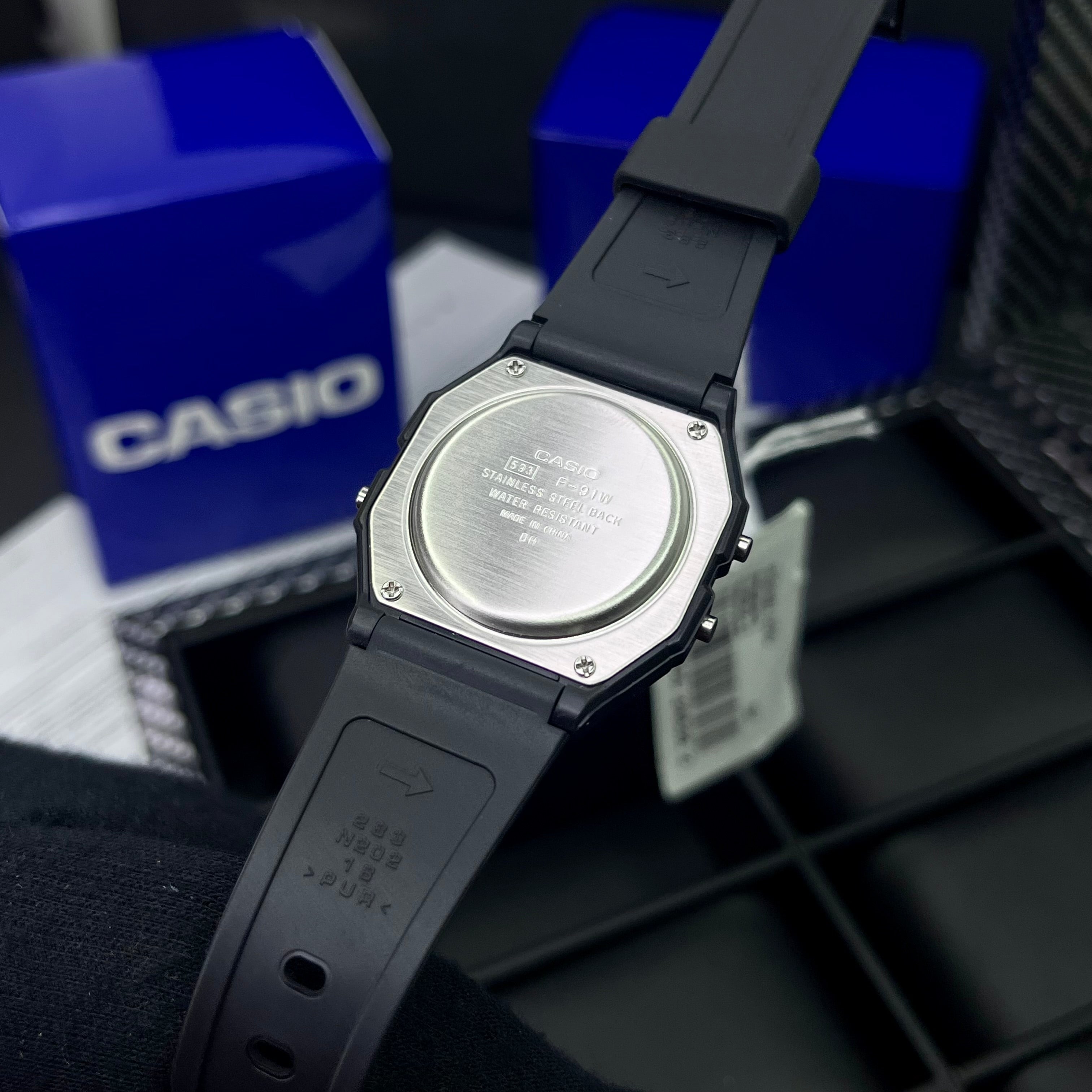 CASIO ORIGINAL PARA HOMBRE REF-F-91W-1D