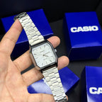 CASIO UNISEX RETRO VINTAGE RECTAGULAR ANALOGO-PB