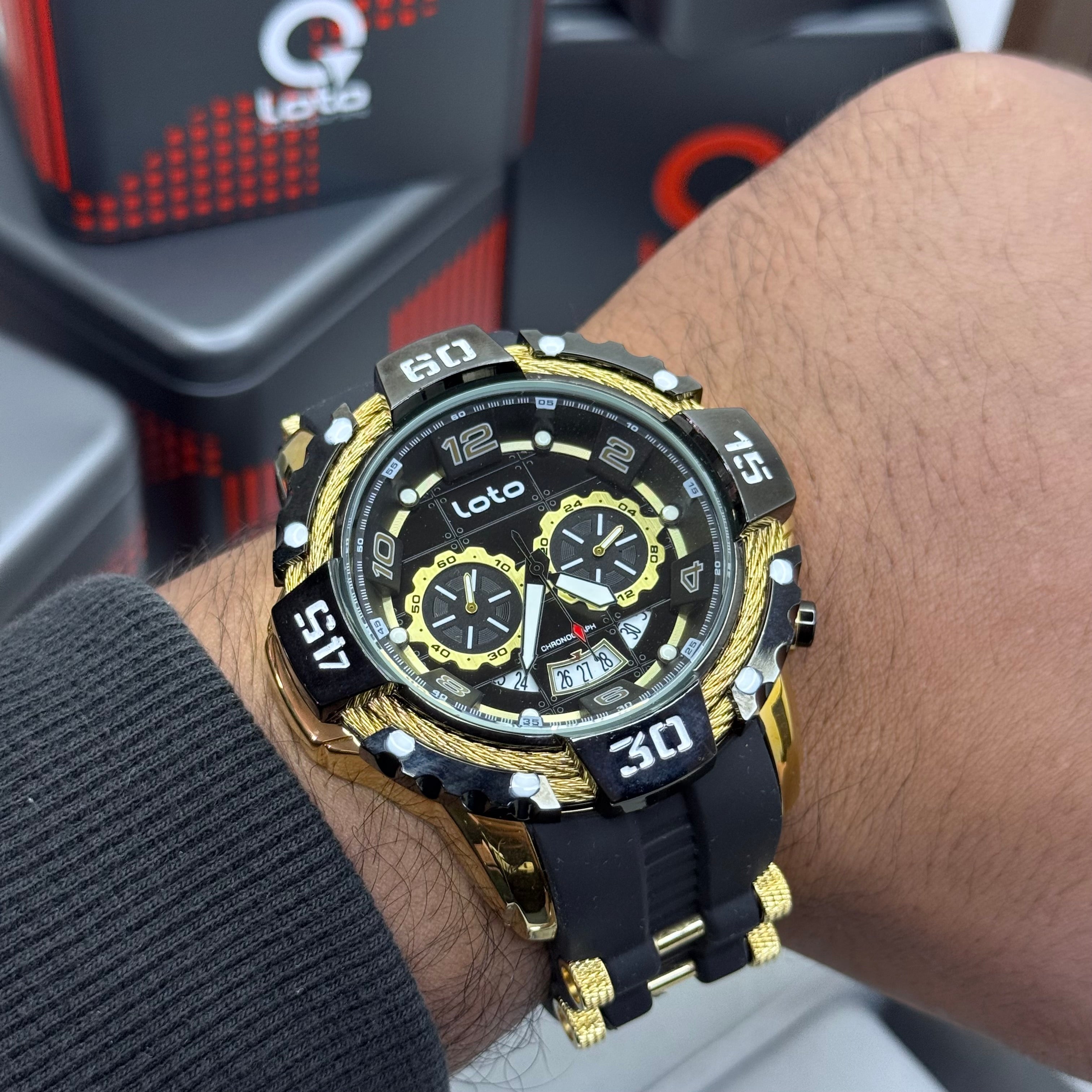 LOTO X INVICTA ORIGINAL  FUNCIONAL SUMERGIBLE PARA HOMBRE REF-2544-ND