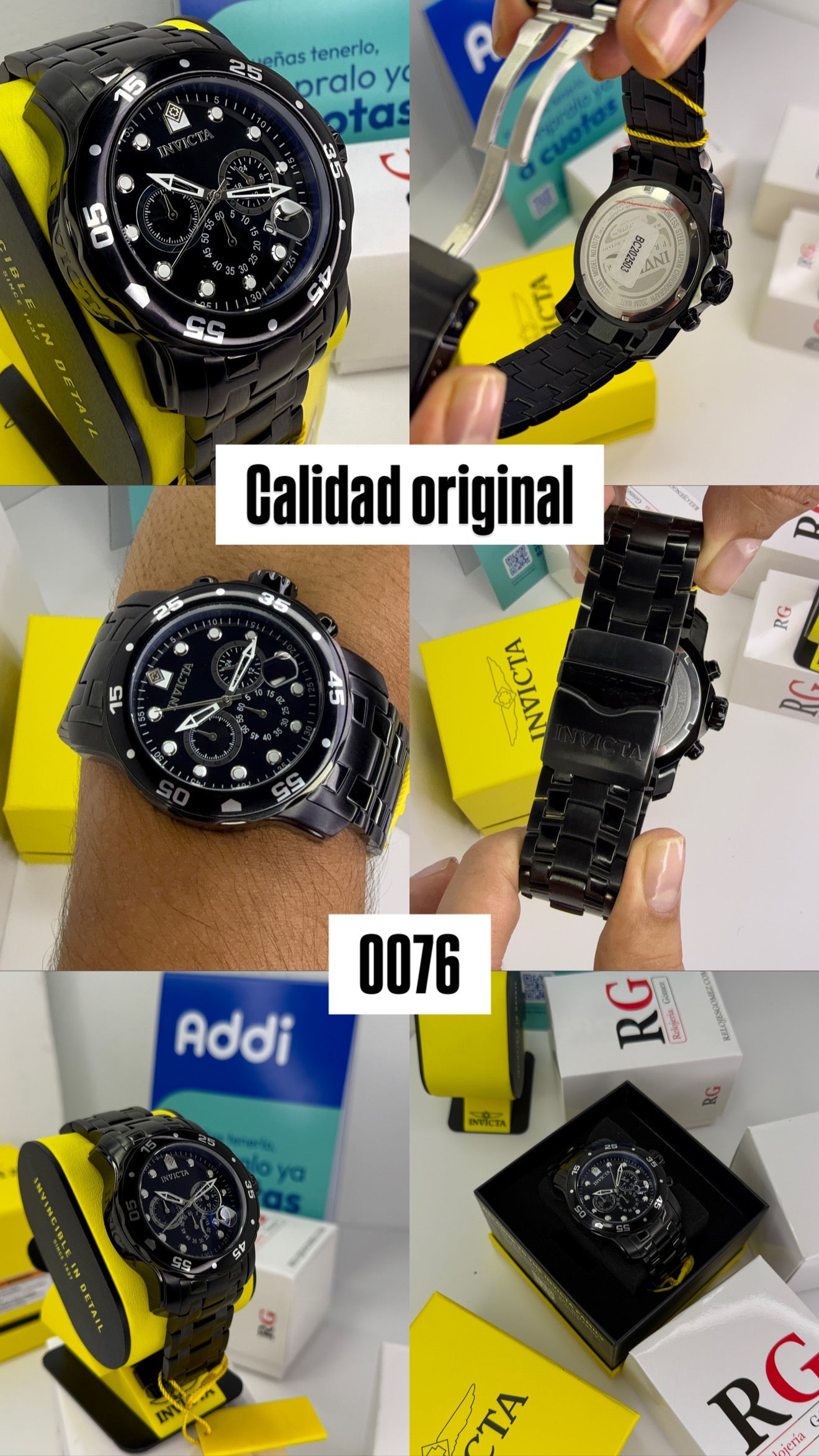 INVICTA LUXURY PRO DIVER ORIGINAL PARA HOMBRE REF 0076