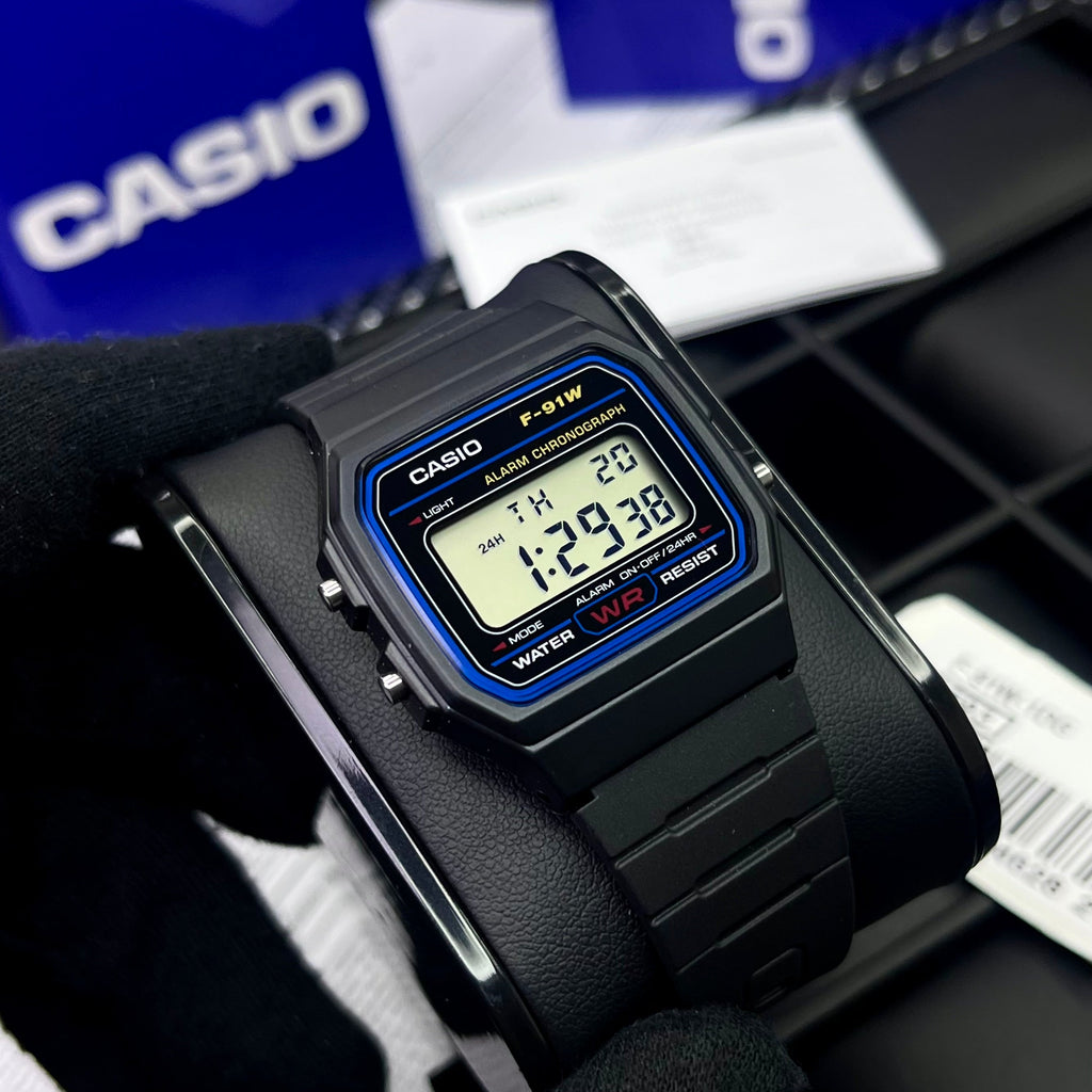 CASIO ORIGINAL PARA HOMBRE REF-F-91W-1D