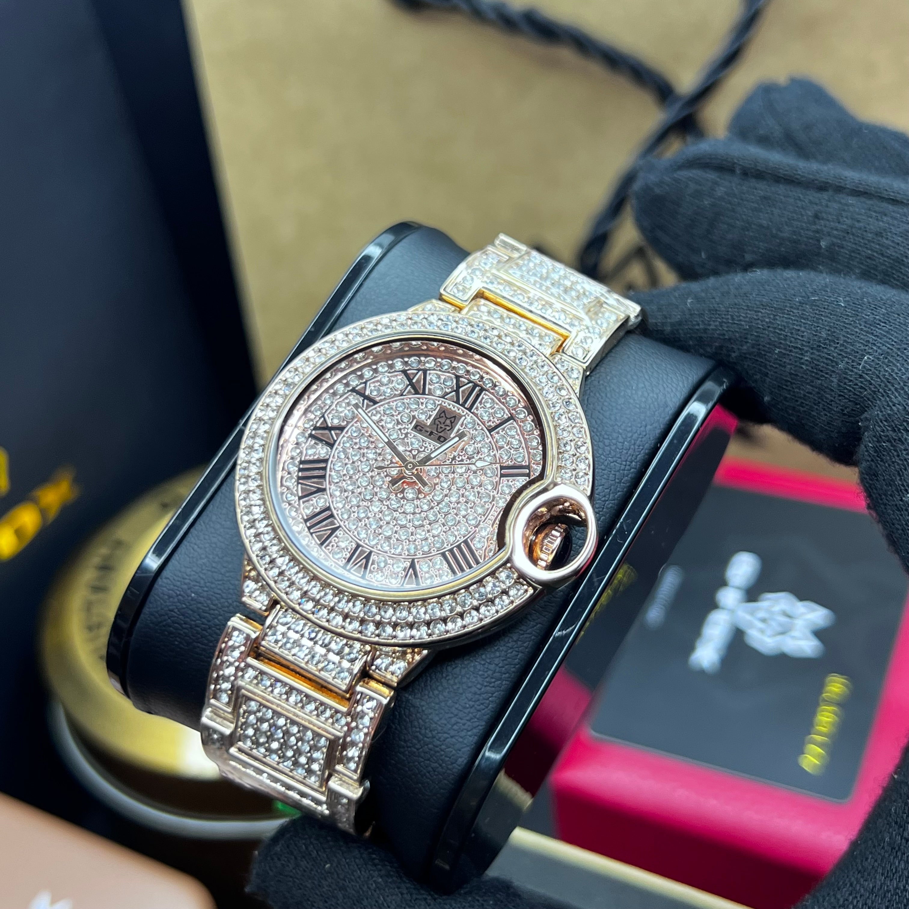 G FOX ORIGINAL x CARTIER PARA HOMBRE SUMERGIBLE  REF-TORBILLON CUBANO-1251-OR