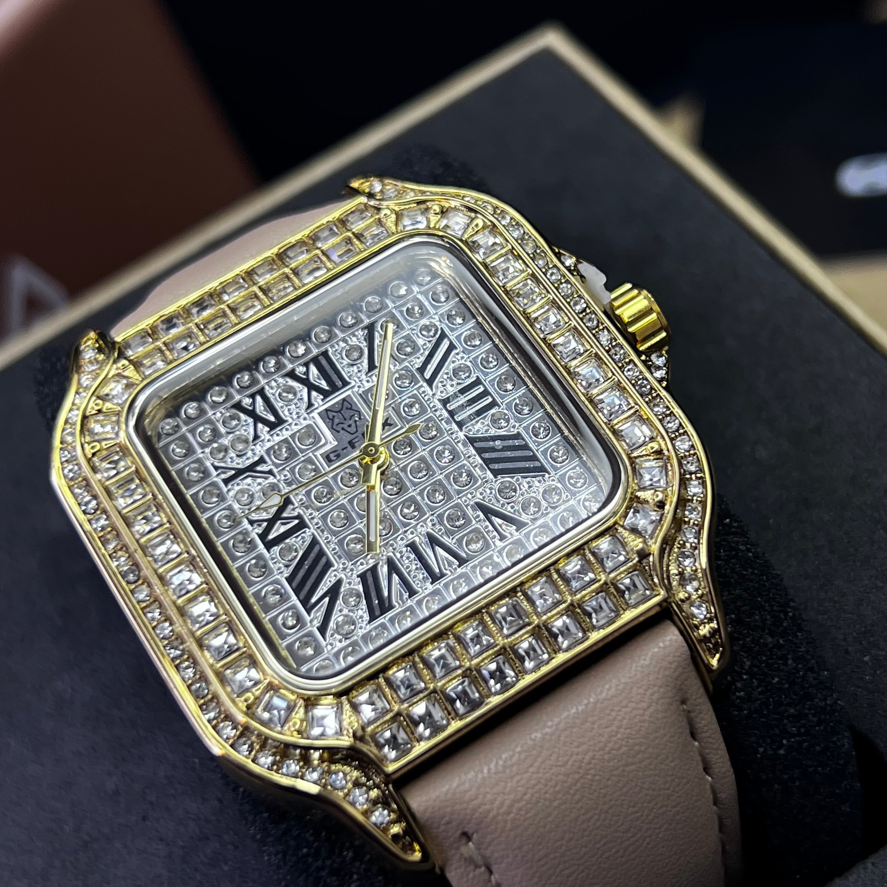 G FOX ORIGINAL x CARTIER PARA DAMA SUMERGIBLE  REF-SANTOS CUBANO-1264-B