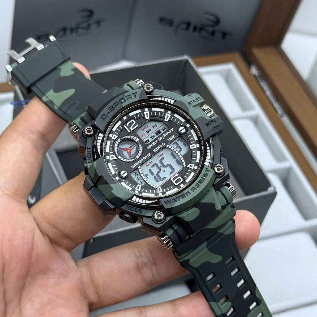 SAINT X G-SHOCK PARA SUMERGIBLE MILITAR HOMBRE REF 6812- GV