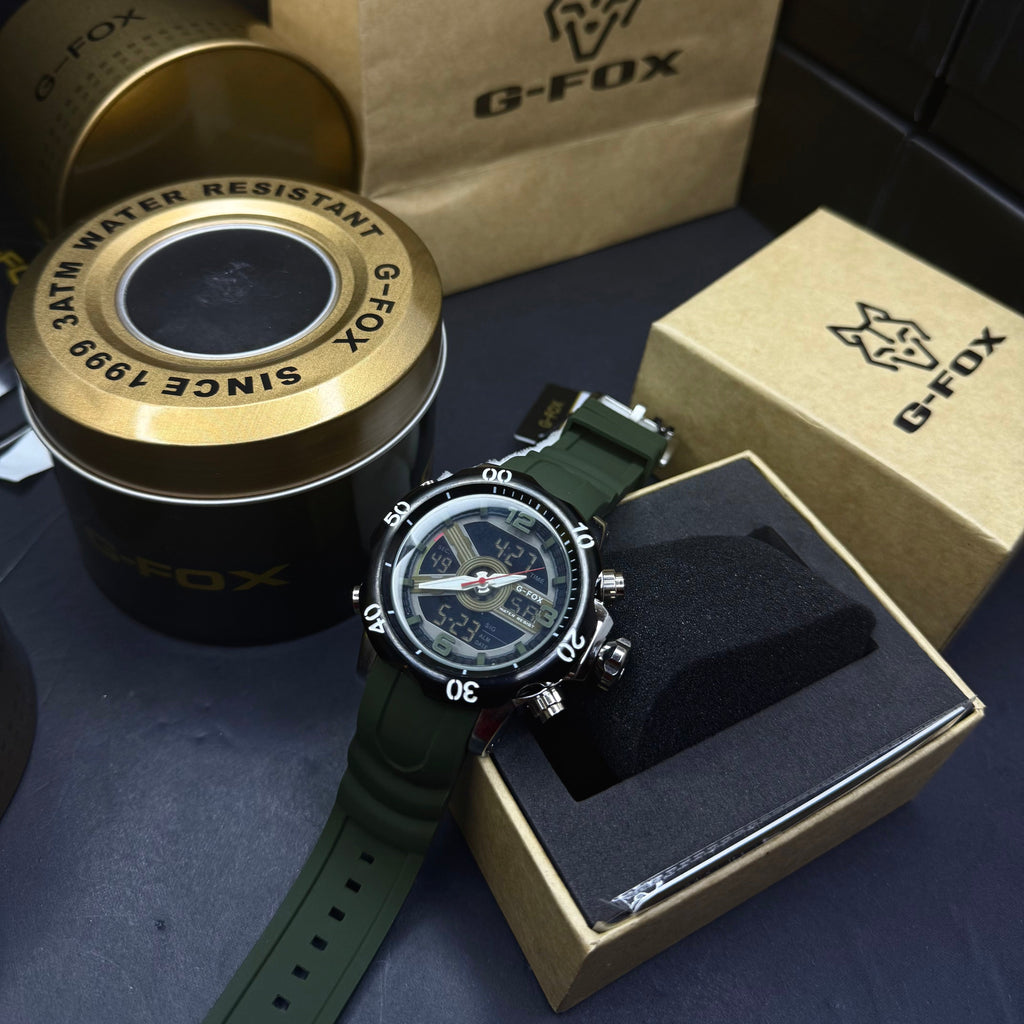 G FOX ORIGINAL DOBLE HORA POR INVICTA SUMERGIBLE PARA HOMBRE REF-1976G1-V