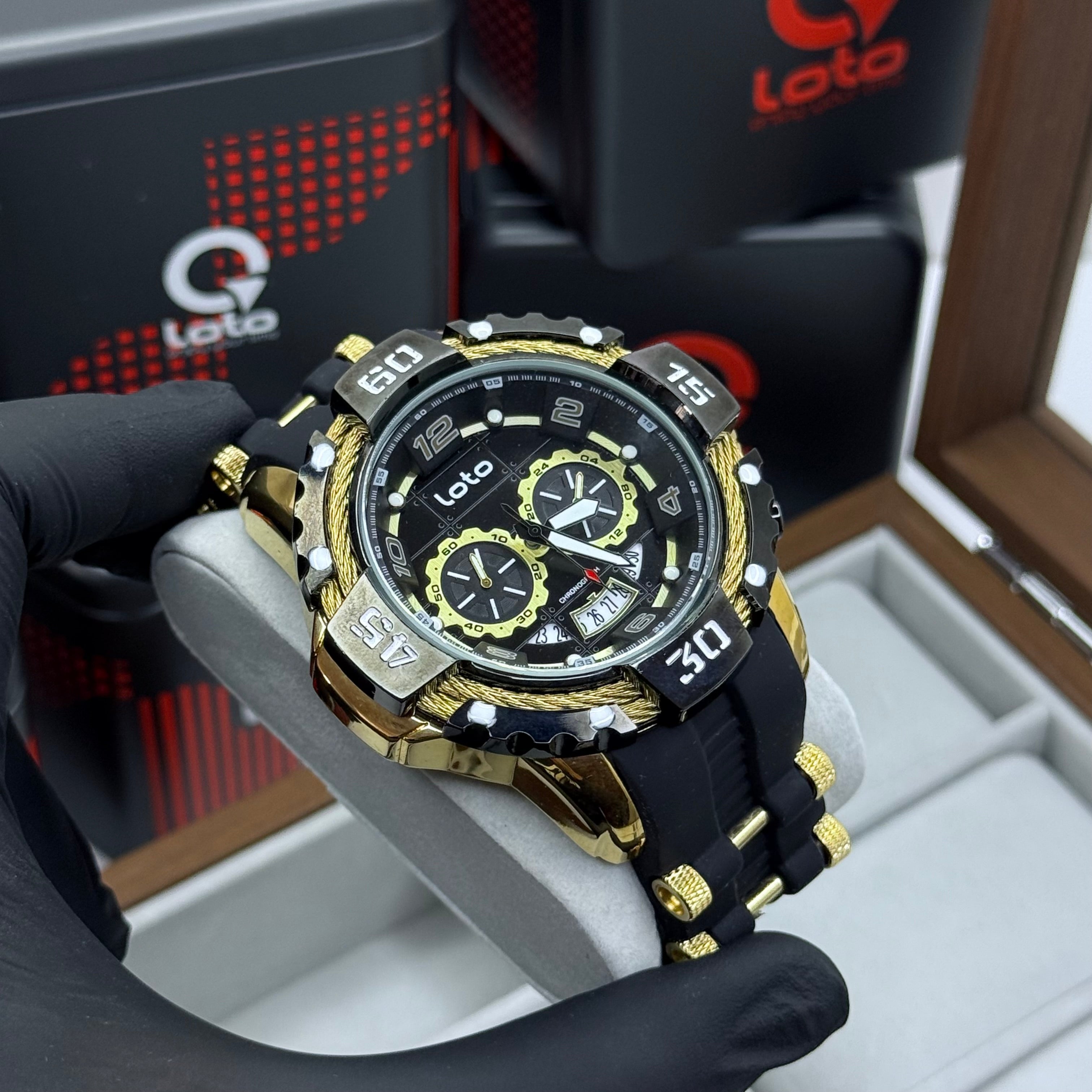 LOTO X INVICTA ORIGINAL  FUNCIONAL SUMERGIBLE PARA HOMBRE REF-2544-ND