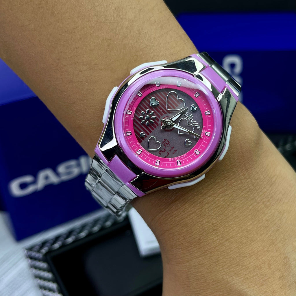CASIO DOBLE HORA PARA DAMA REF-PF