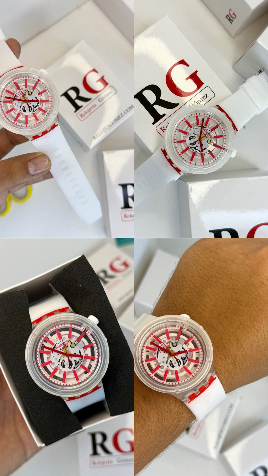 SWATCH TRANSPARENTE PARA HOMBRE REF-BR