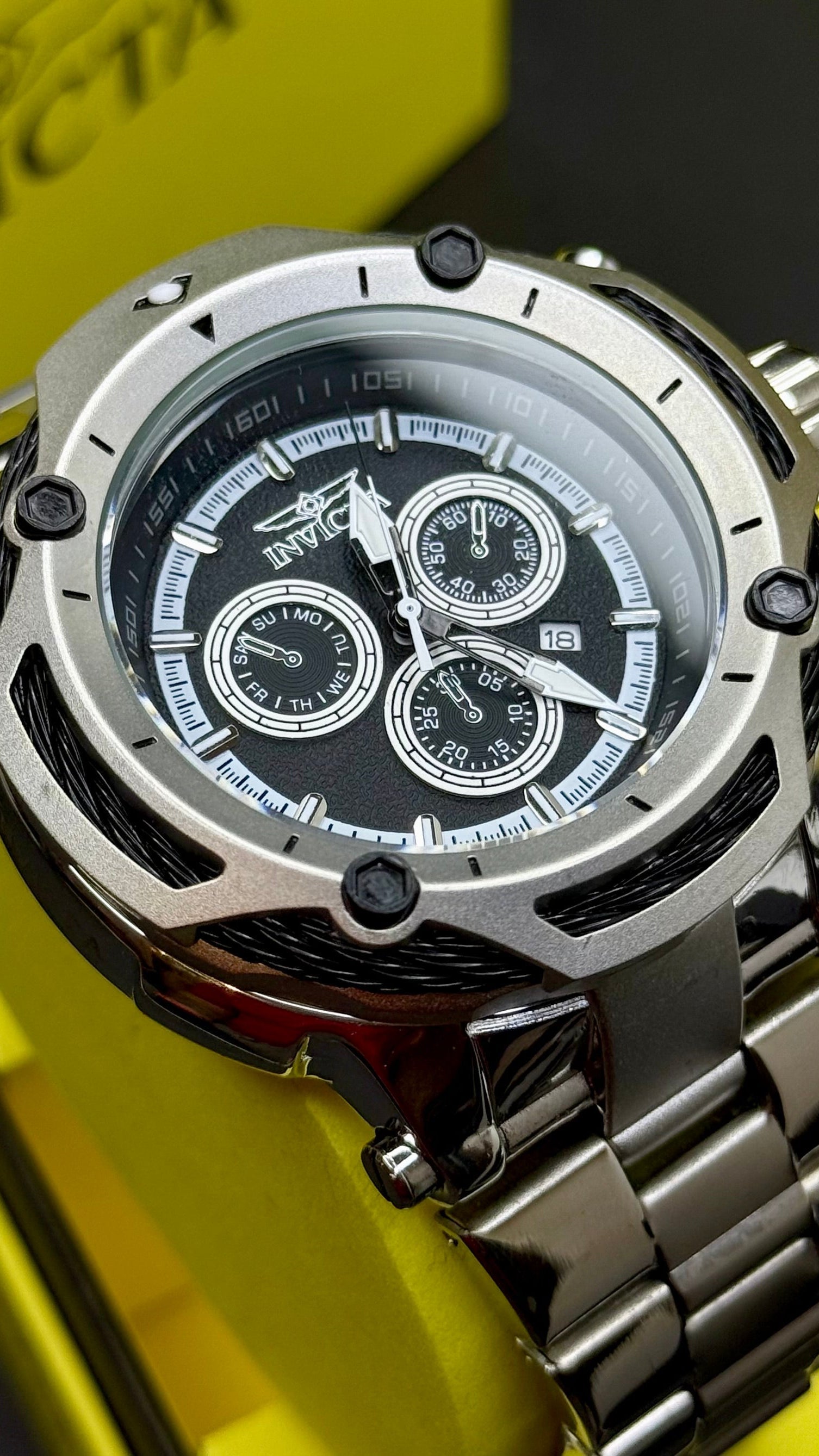 INVICTA BOLT RESERVE ACERO PARA HOMBRE REF-PN