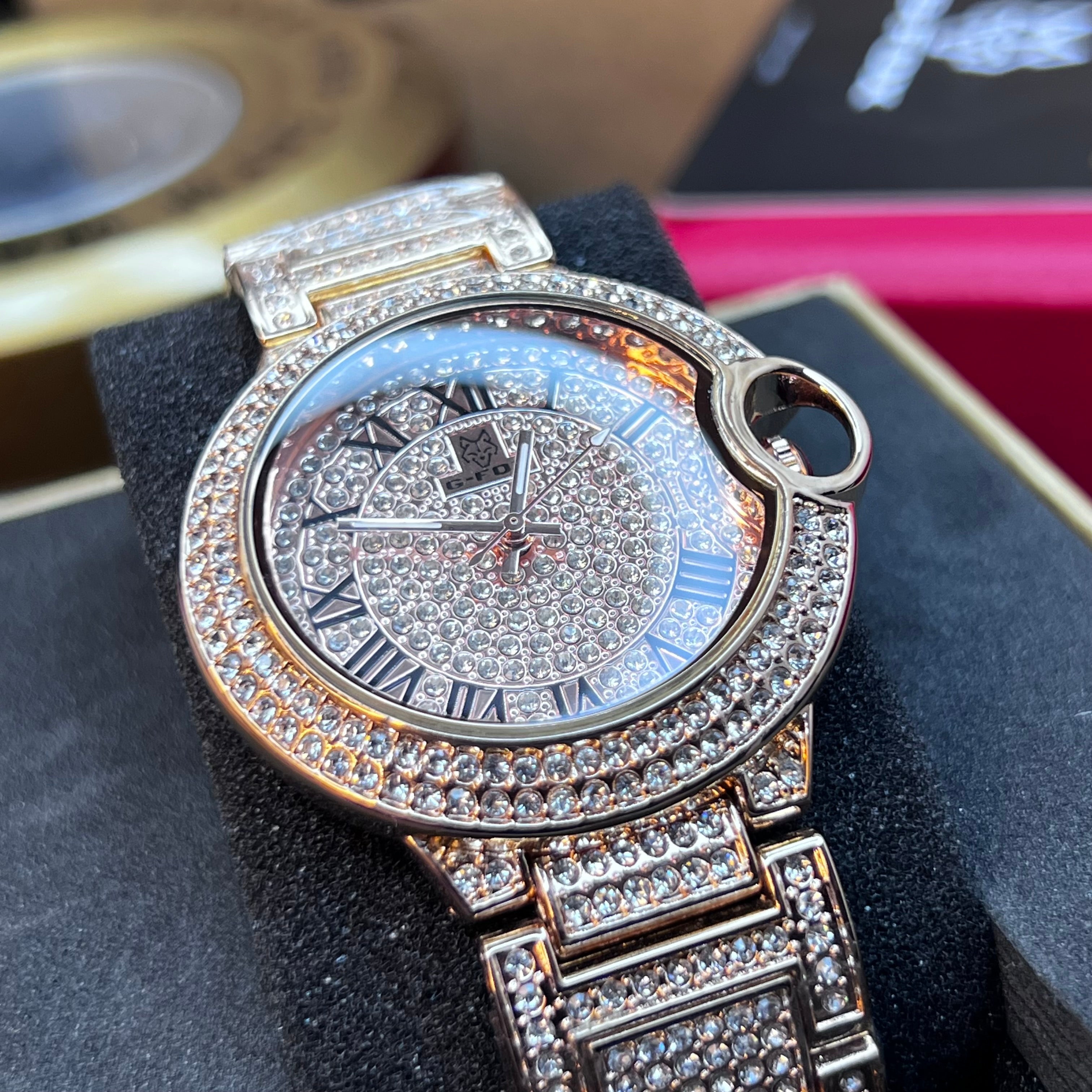 G FOX ORIGINAL x CARTIER PARA DAMA SUMERGIBLE  REF-TORBILLON CUBANO-1251-OR