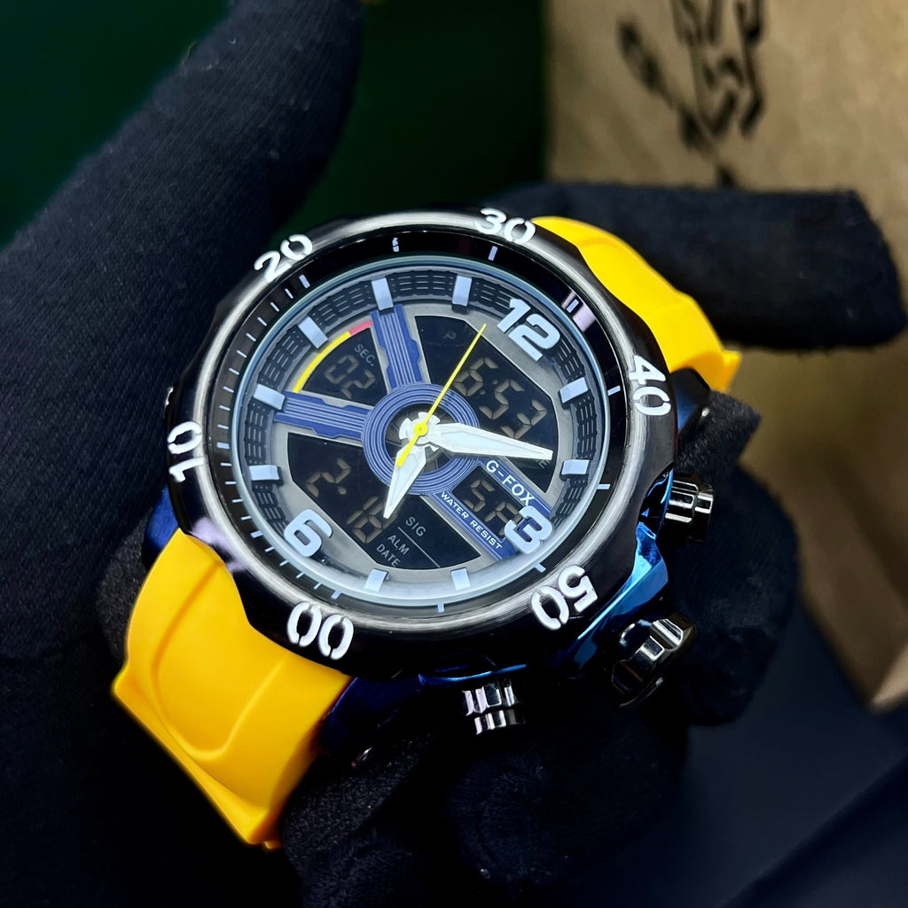 G FOX ORIGINAL DOBLE HORA POR INVICTA SUMERGIBLE PARA HOMBRE REF-1976G1-A