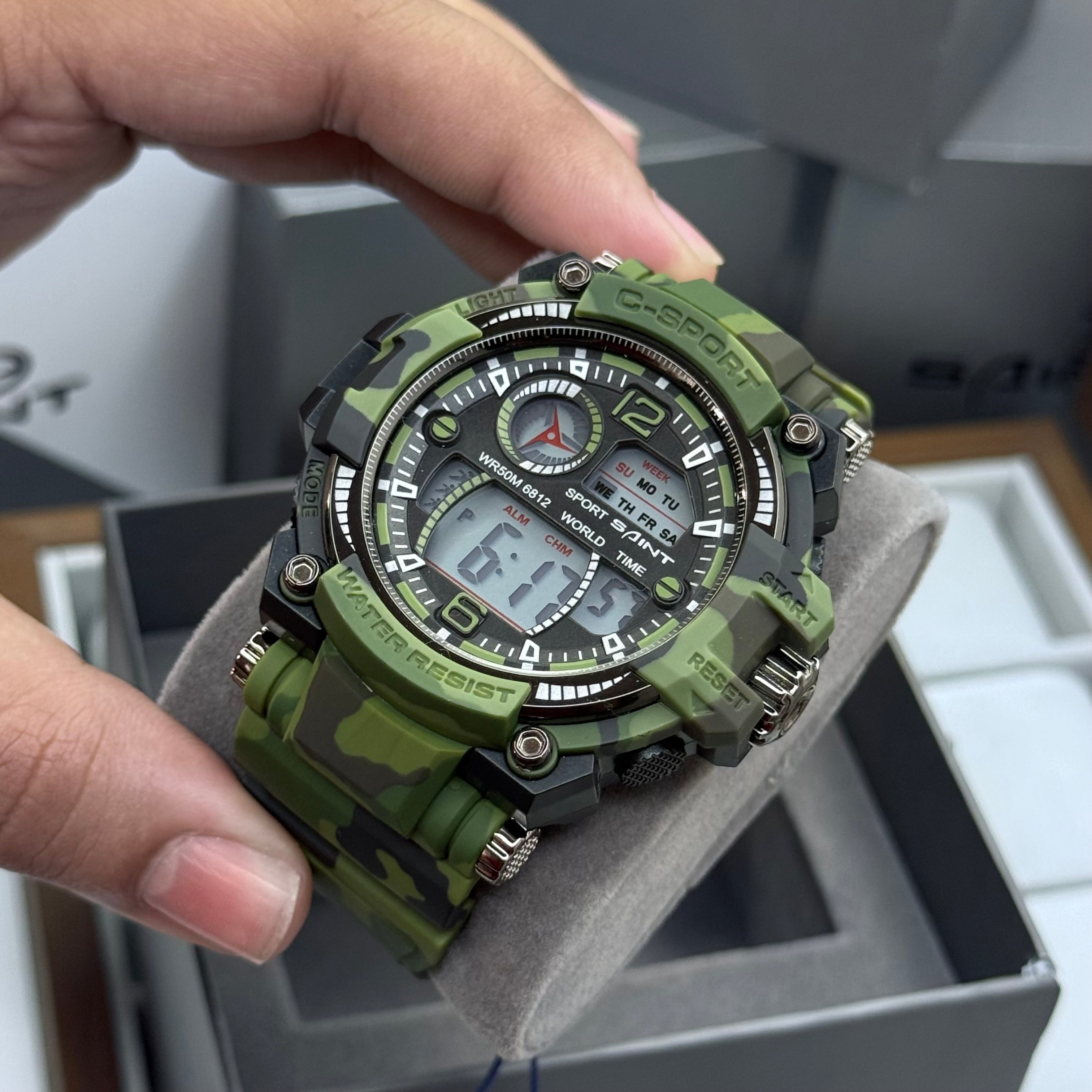 SAINT X G-SHOCK PARA SUMERGIBLE MILITAR HOMBRE REF 6812-NVG