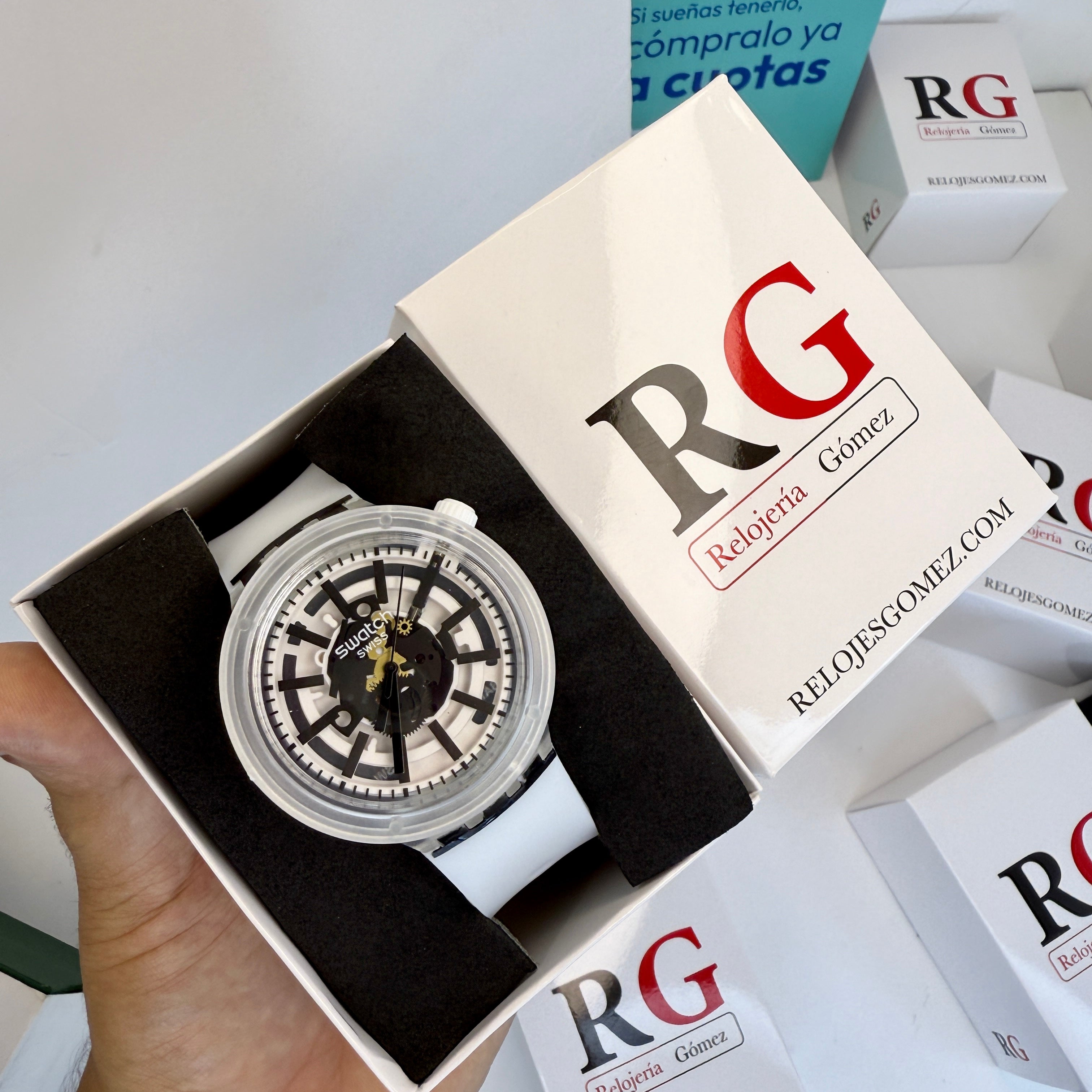 SWATCH TRANSPARENTE PARA HOMBRE REF-BN